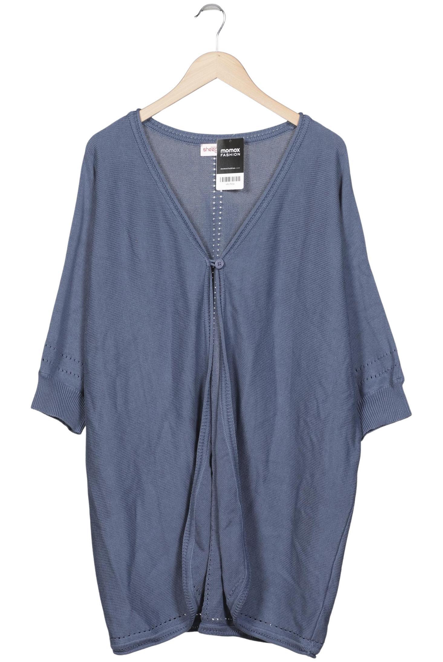 

sheego Damen Strickjacke, blau, Gr. 52