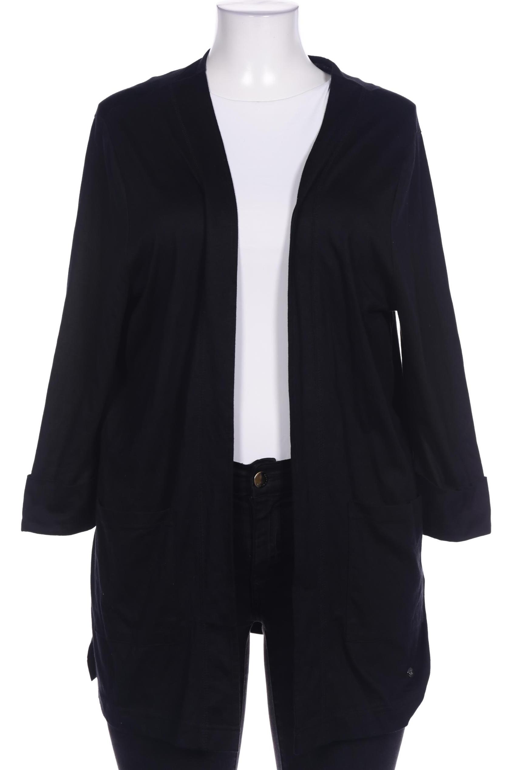 

sheego Damen Strickjacke, schwarz, Gr. 48