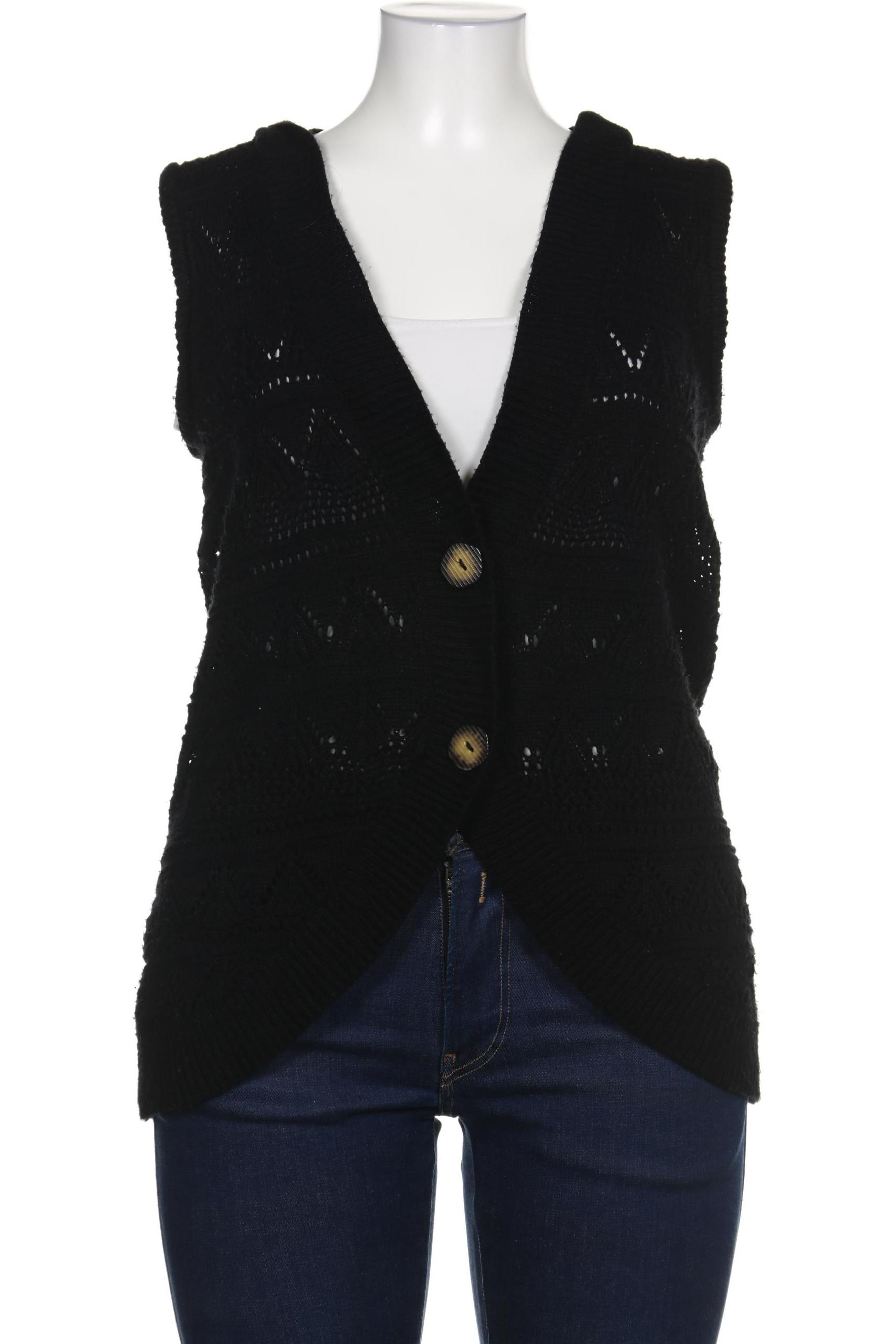 

sheego Damen Strickjacke, schwarz