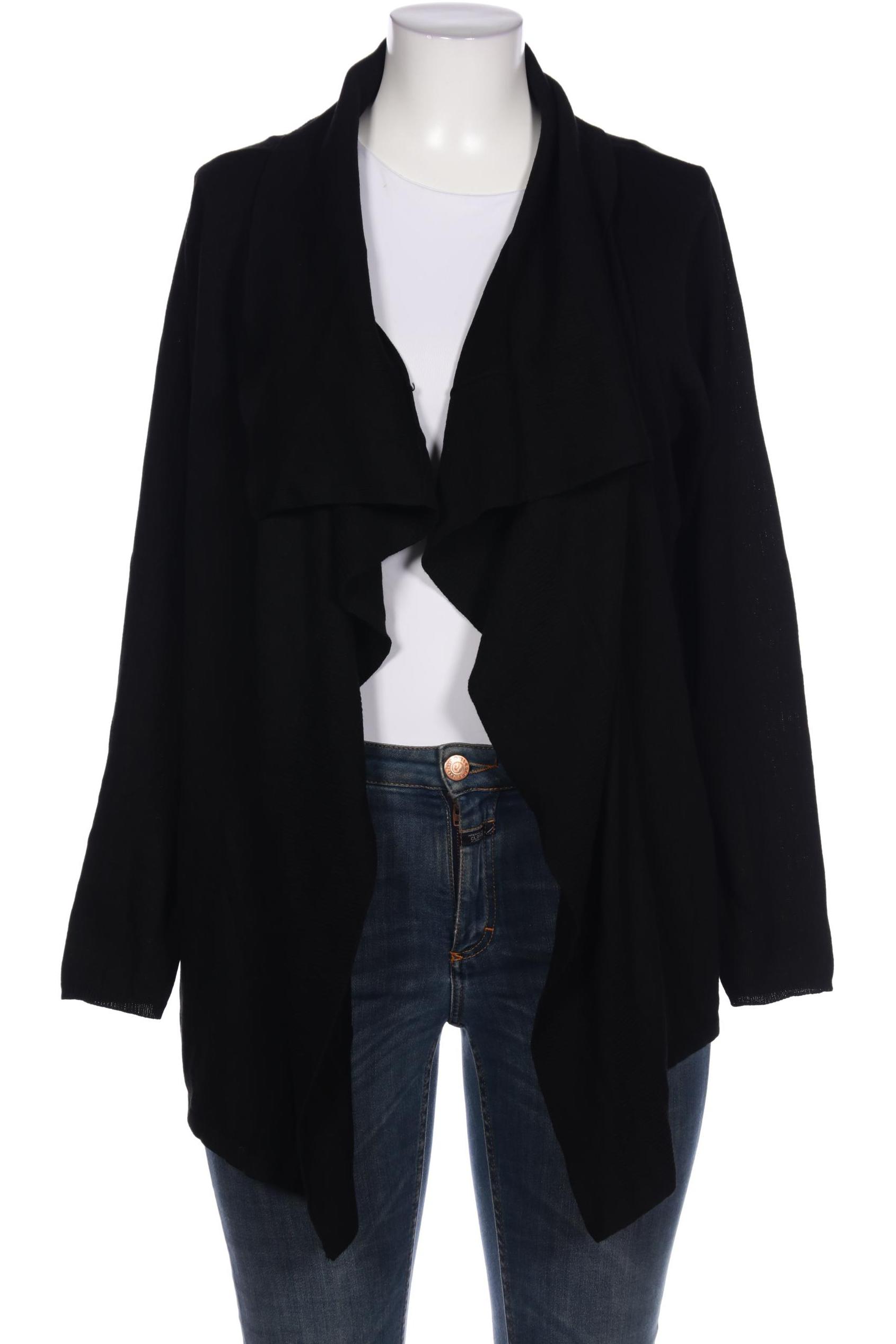 

sheego Damen Strickjacke, schwarz, Gr. 44