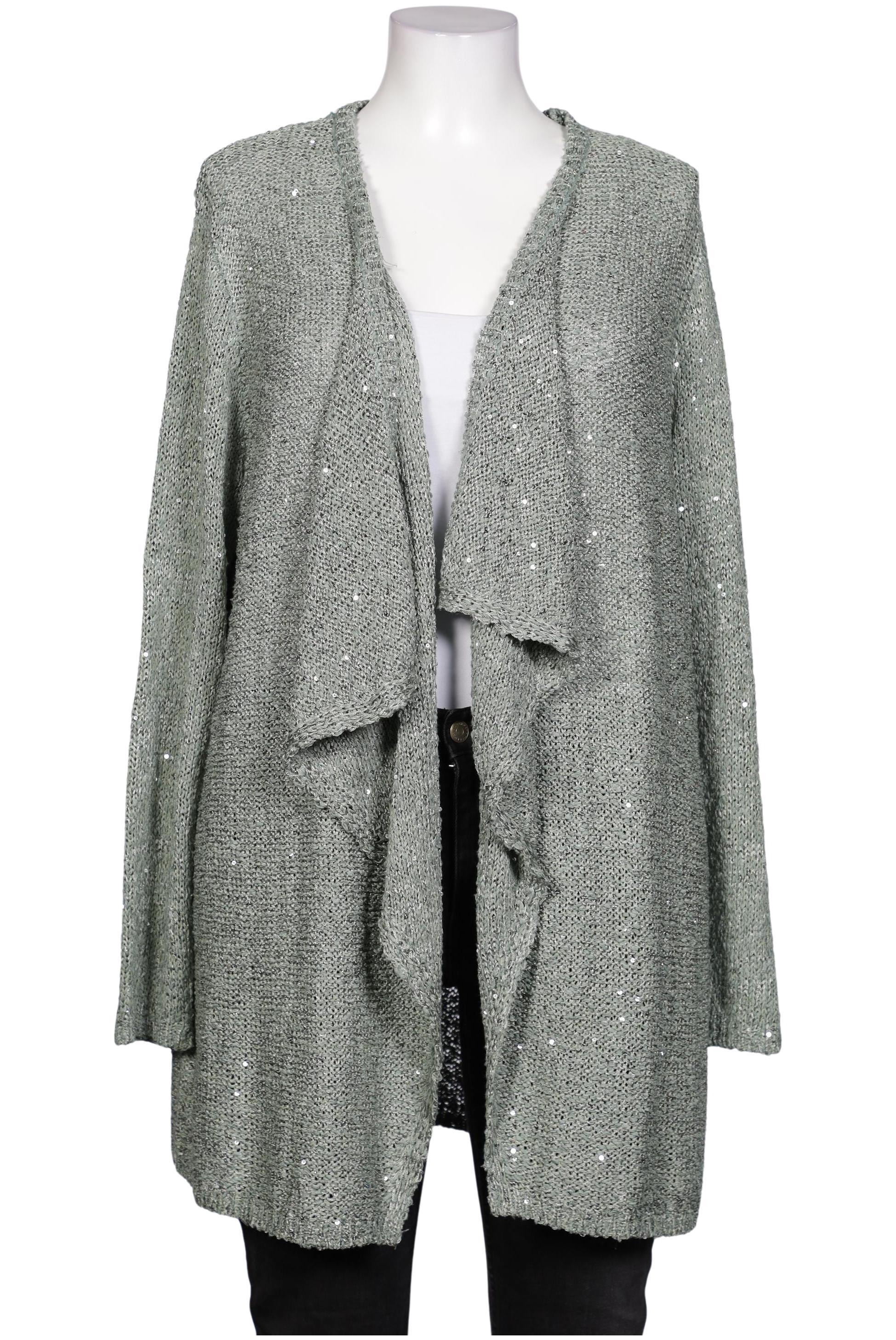 

sheego Damen Strickjacke, grün, Gr. 48