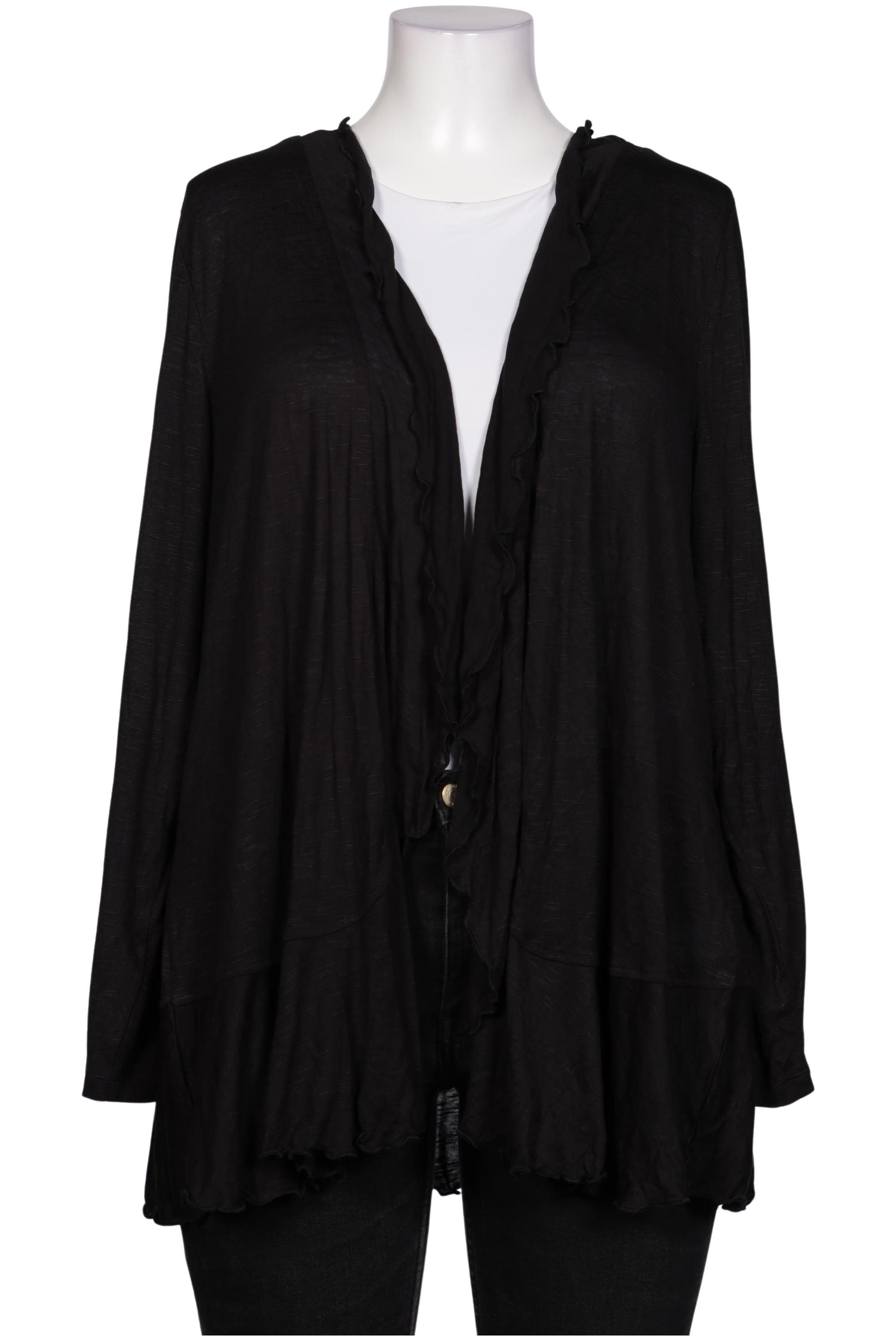 

sheego Damen Strickjacke, schwarz, Gr. 52