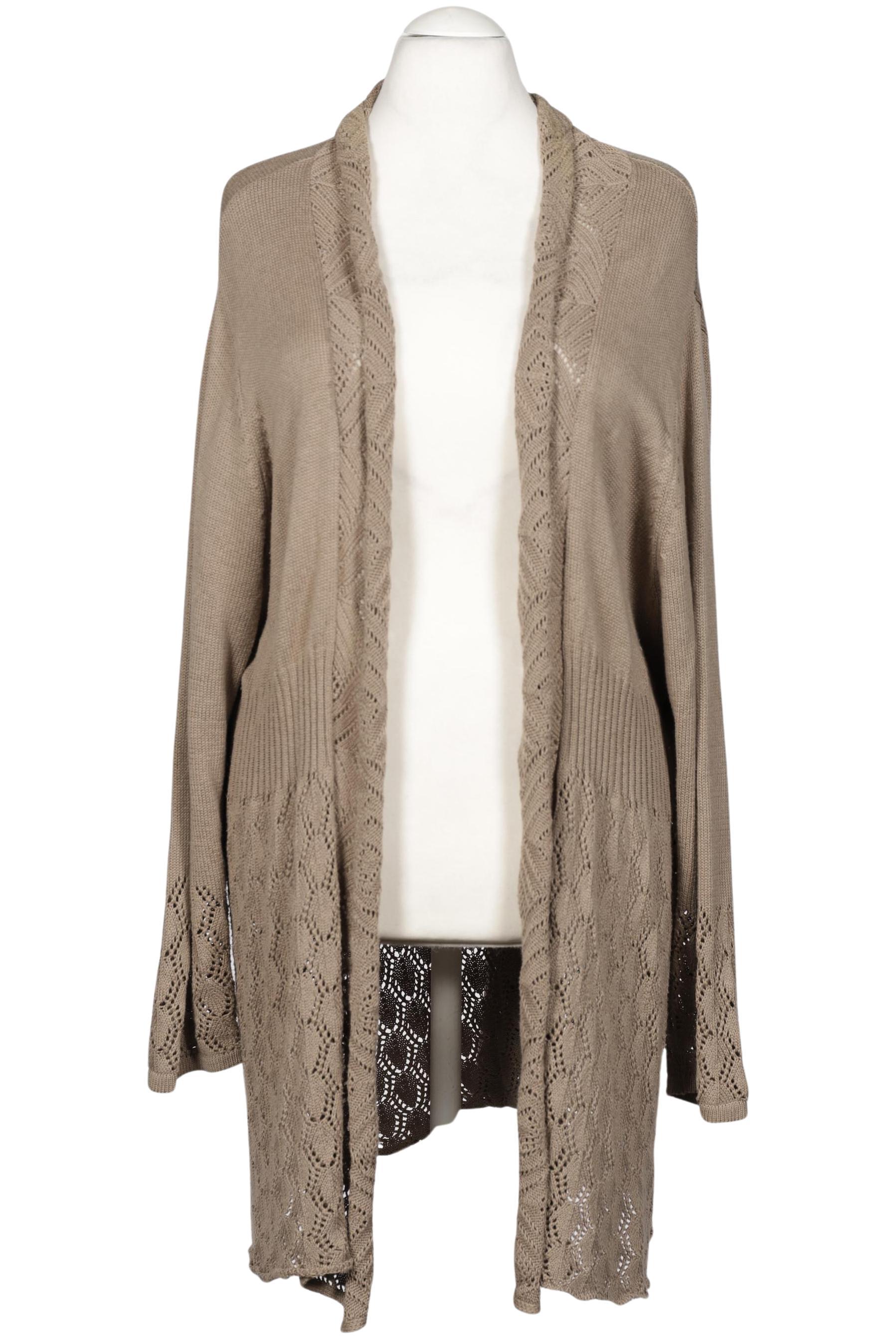 

sheego Damen Strickjacke, beige, Gr. 52