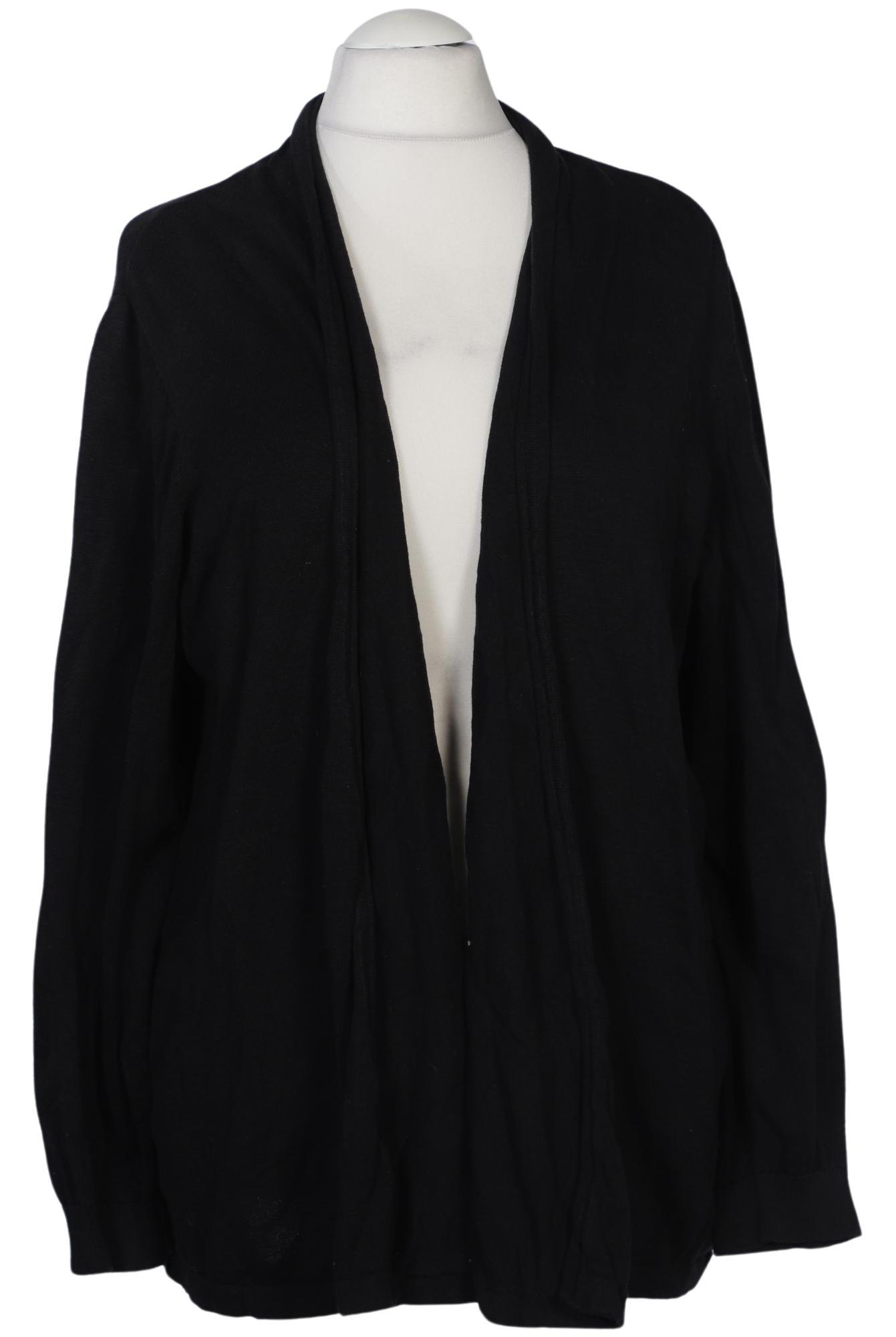 

sheego Damen Strickjacke, schwarz, Gr. 48