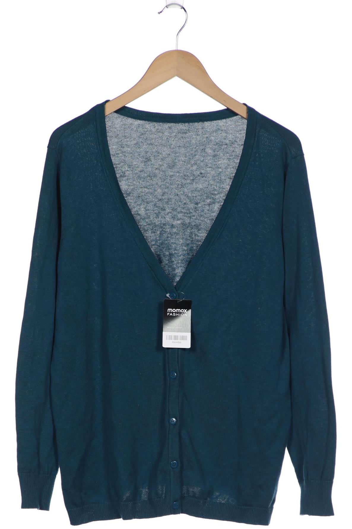 

sheego Damen Strickjacke, türkis, Gr. 44