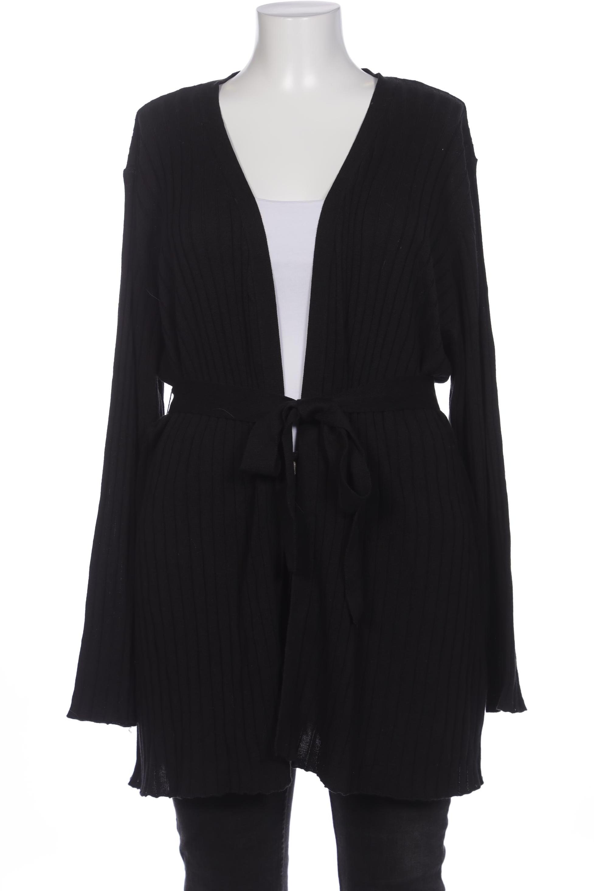 

sheego Damen Strickjacke, schwarz, Gr. 48