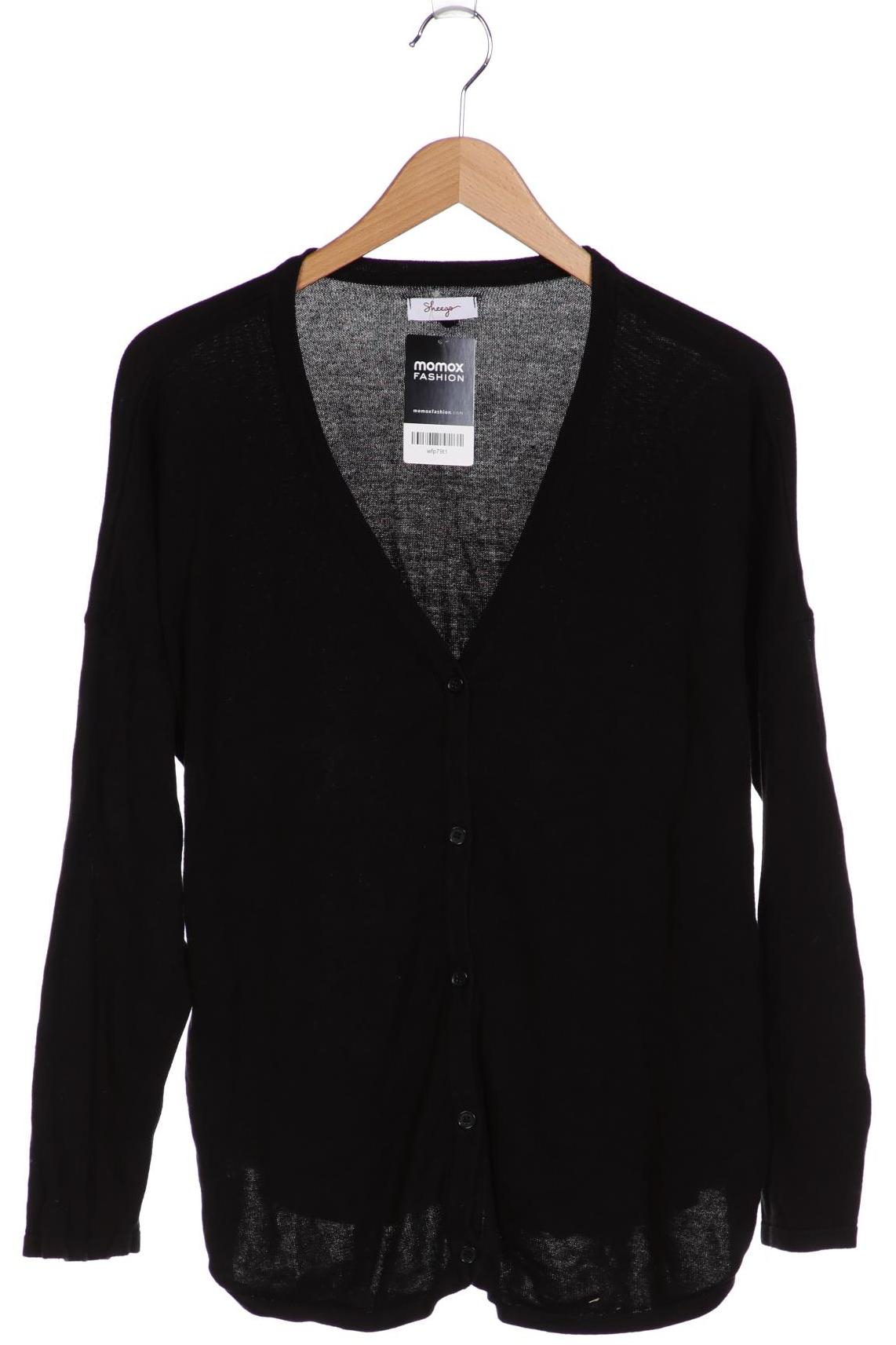 

sheego Damen Strickjacke, schwarz, Gr. 44