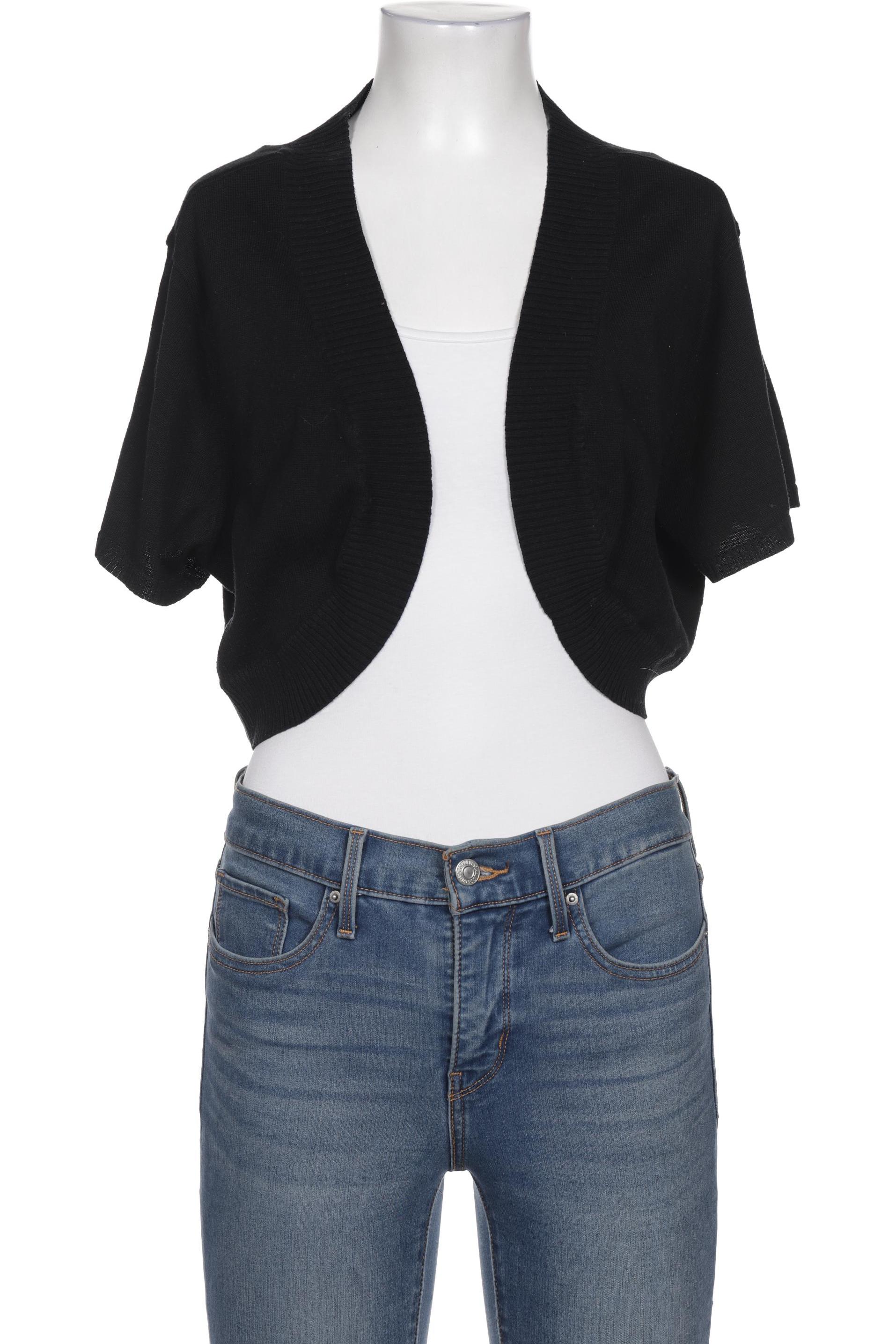 

sheego Damen Strickjacke, schwarz, Gr. 44