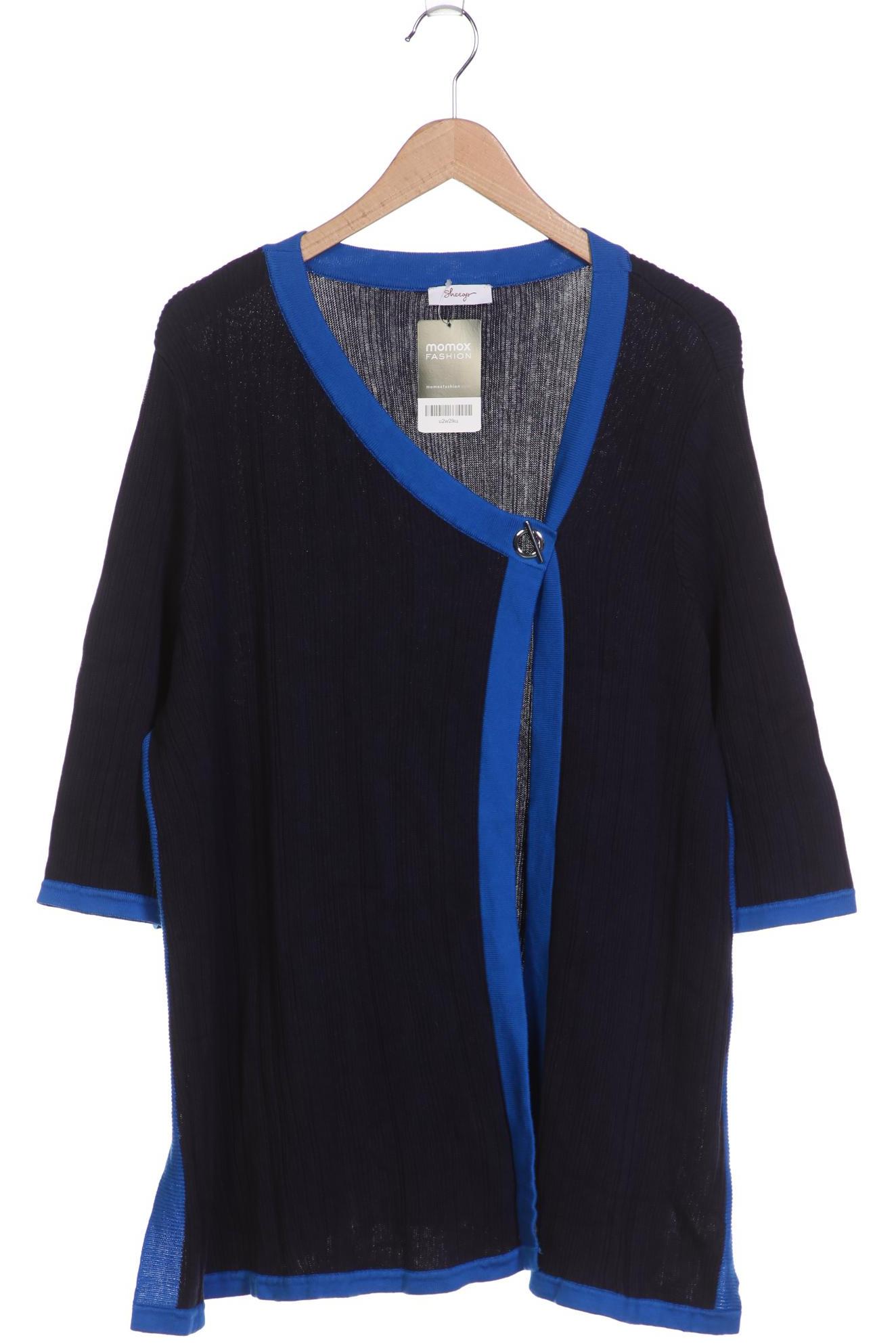 

sheego Damen Strickjacke, marineblau, Gr. 52