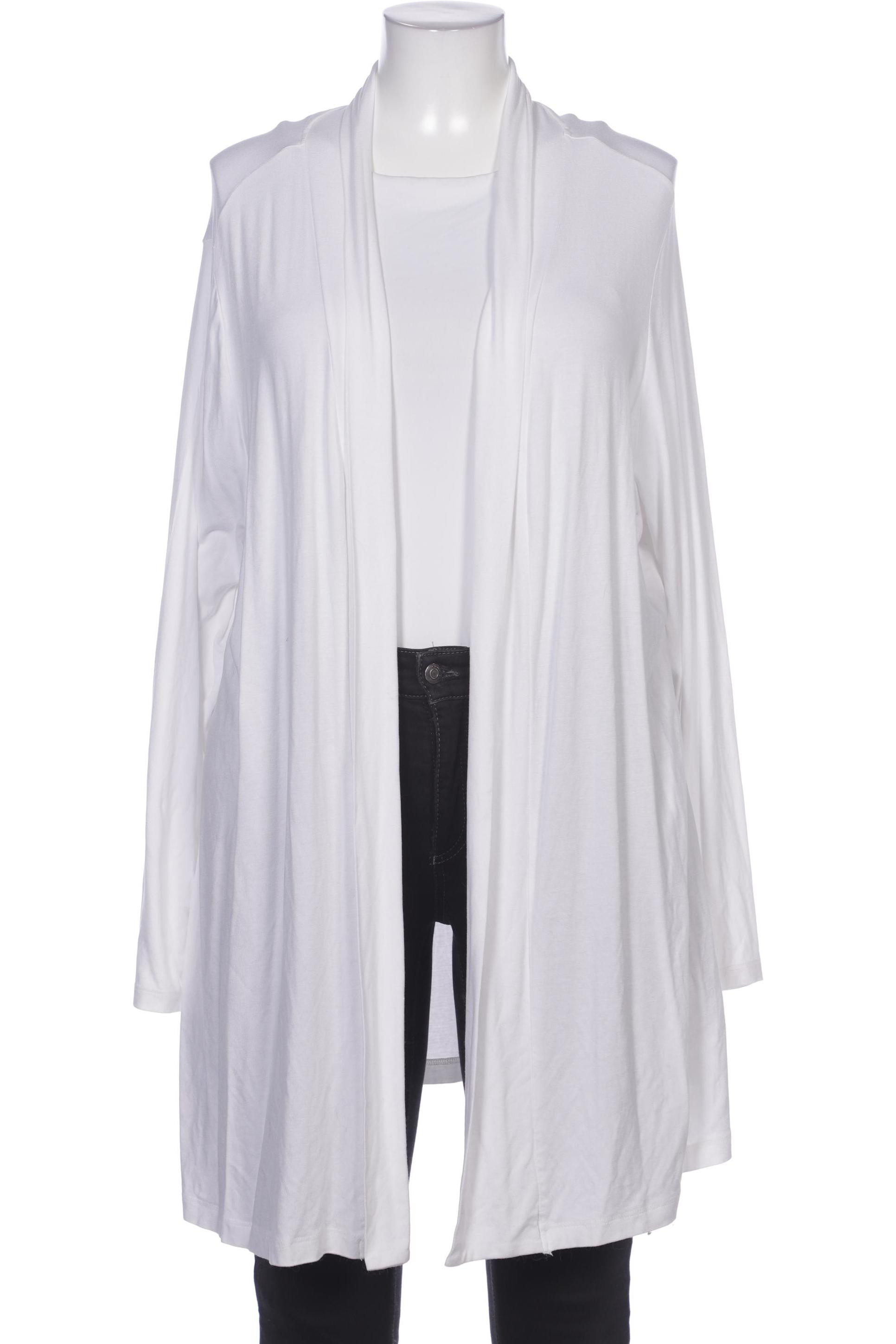 

sheego Damen Strickjacke, weiß, Gr. 48