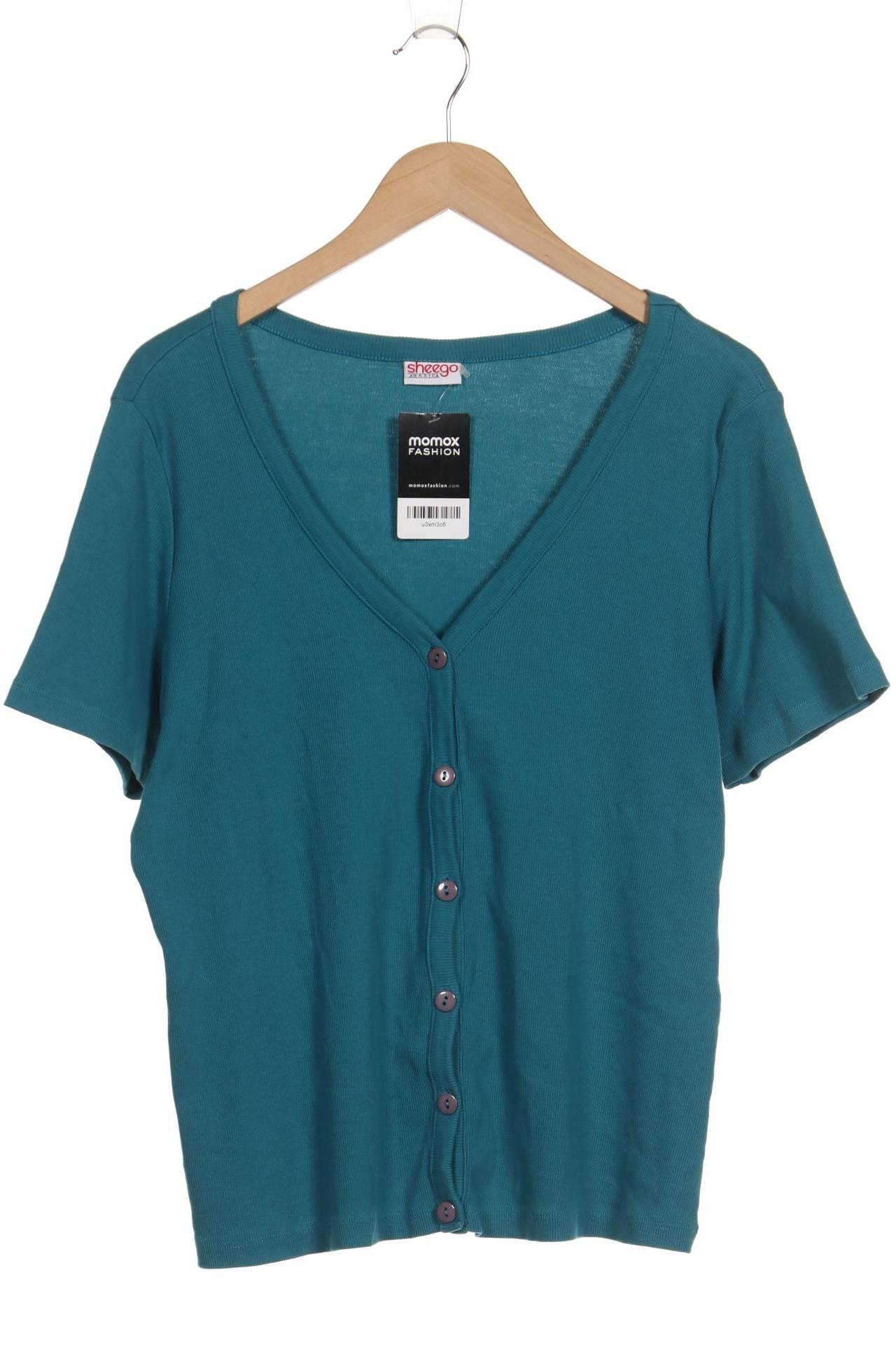 

sheego Damen Strickjacke, blau, Gr. 38