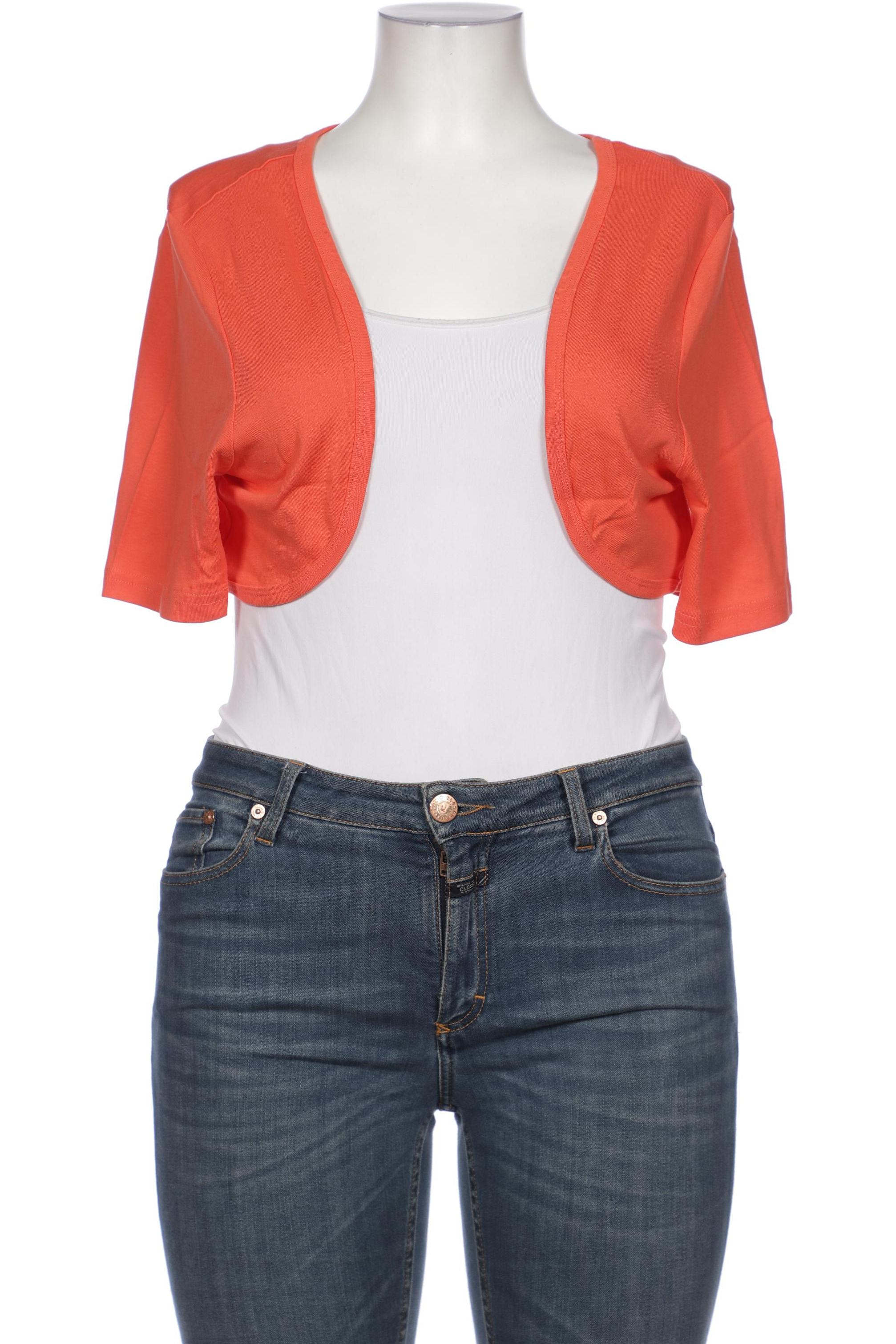 

sheego Damen Strickjacke, orange, Gr. 48