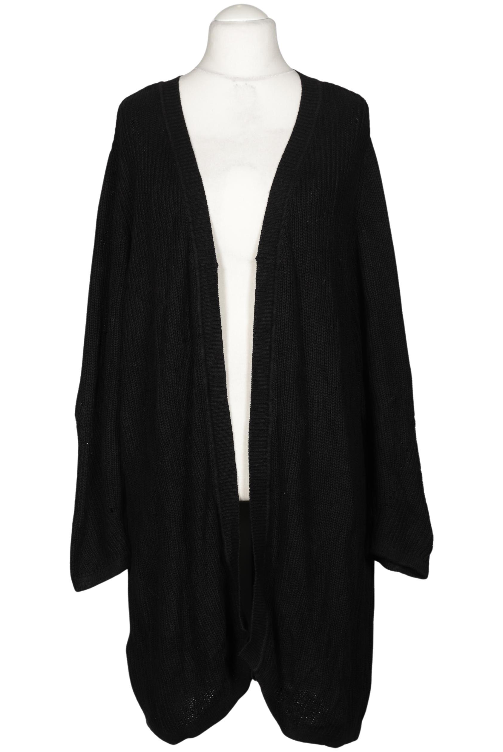 

sheego Damen Strickjacke, schwarz, Gr. 48