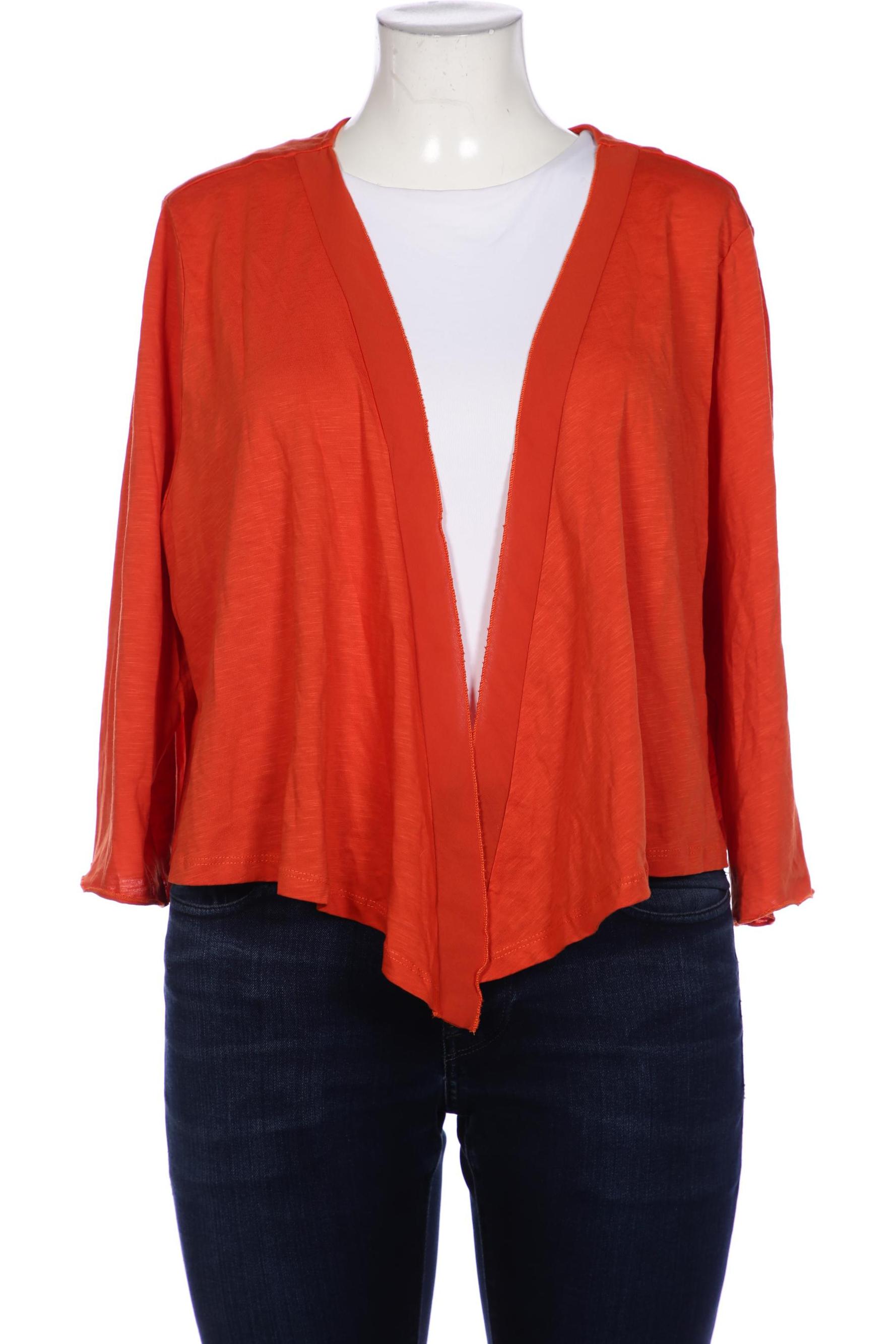 

sheego Damen Strickjacke, orange, Gr. 48