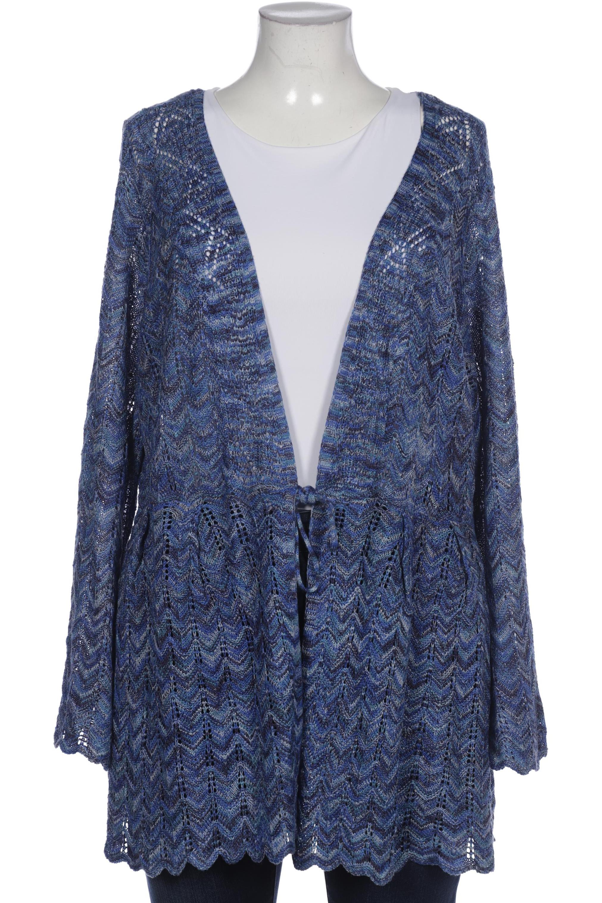 

sheego Damen Strickjacke, marineblau, Gr. 48