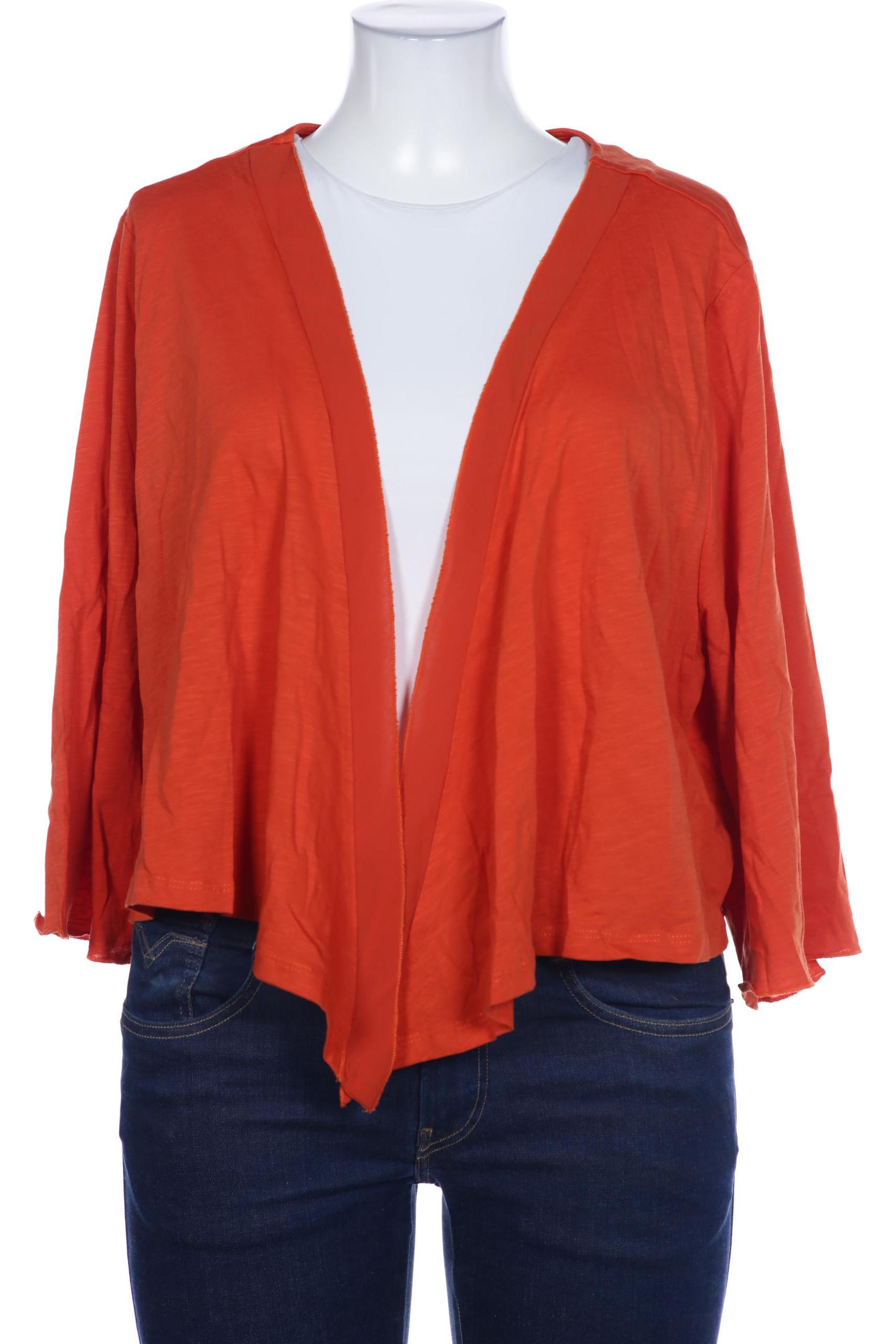 

sheego Damen Strickjacke, orange