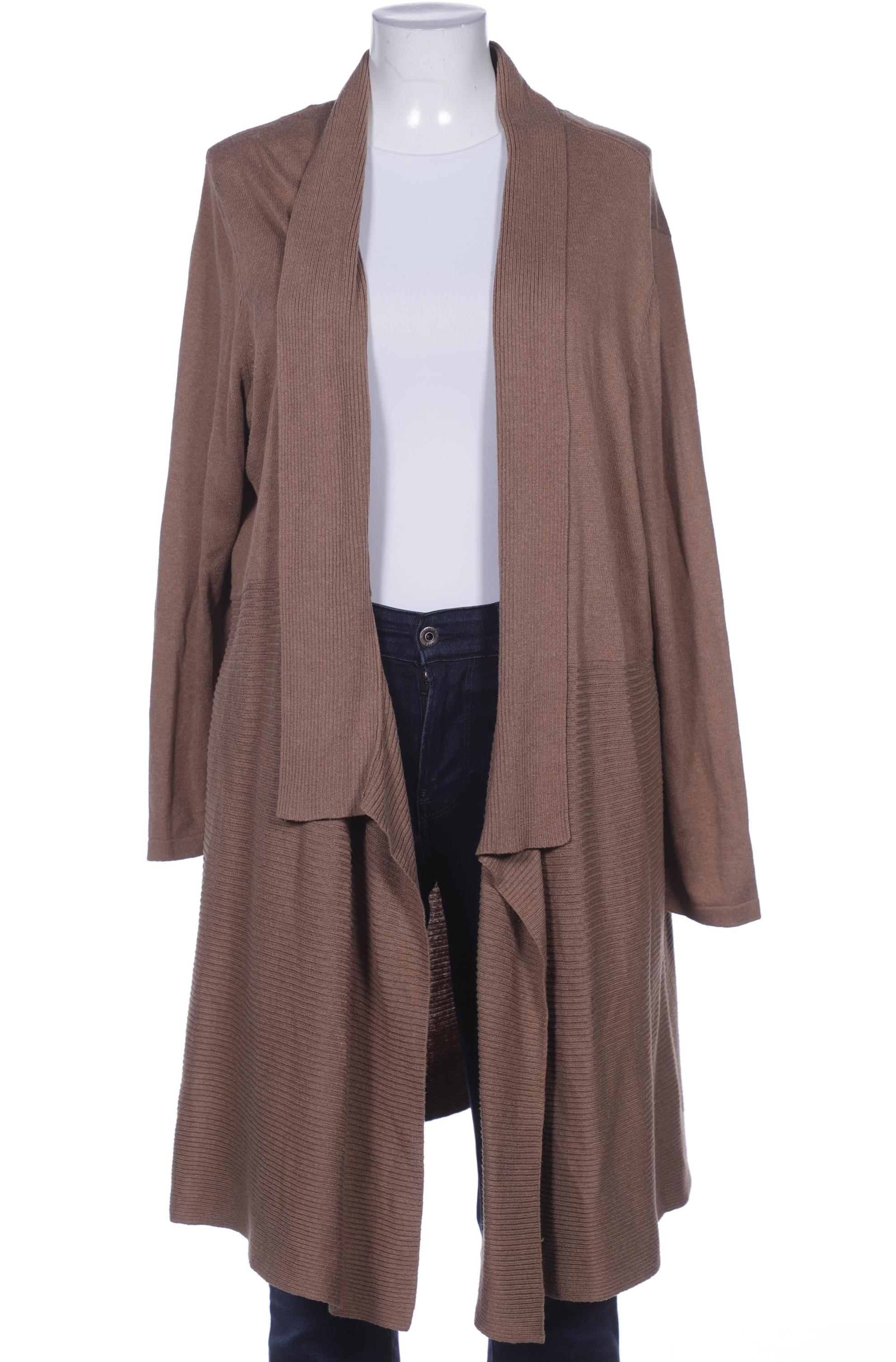 

sheego Damen Strickjacke, beige, Gr. 52