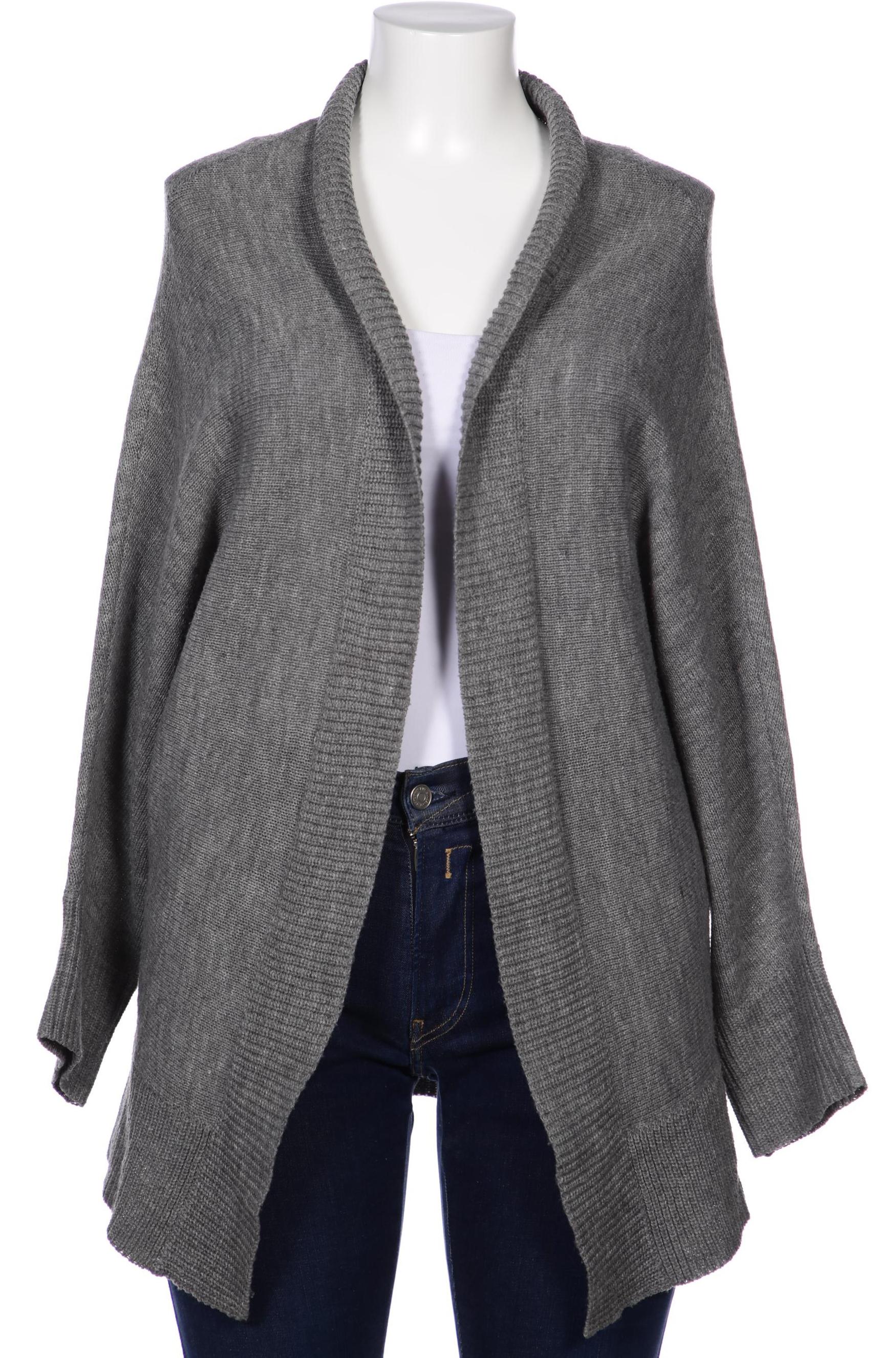 

sheego Damen Strickjacke, grau, Gr. 40