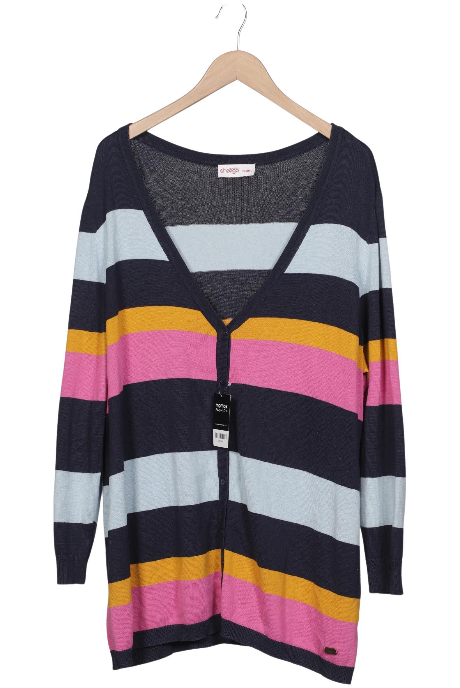 

sheego Damen Strickjacke, mehrfarbig, Gr. 52