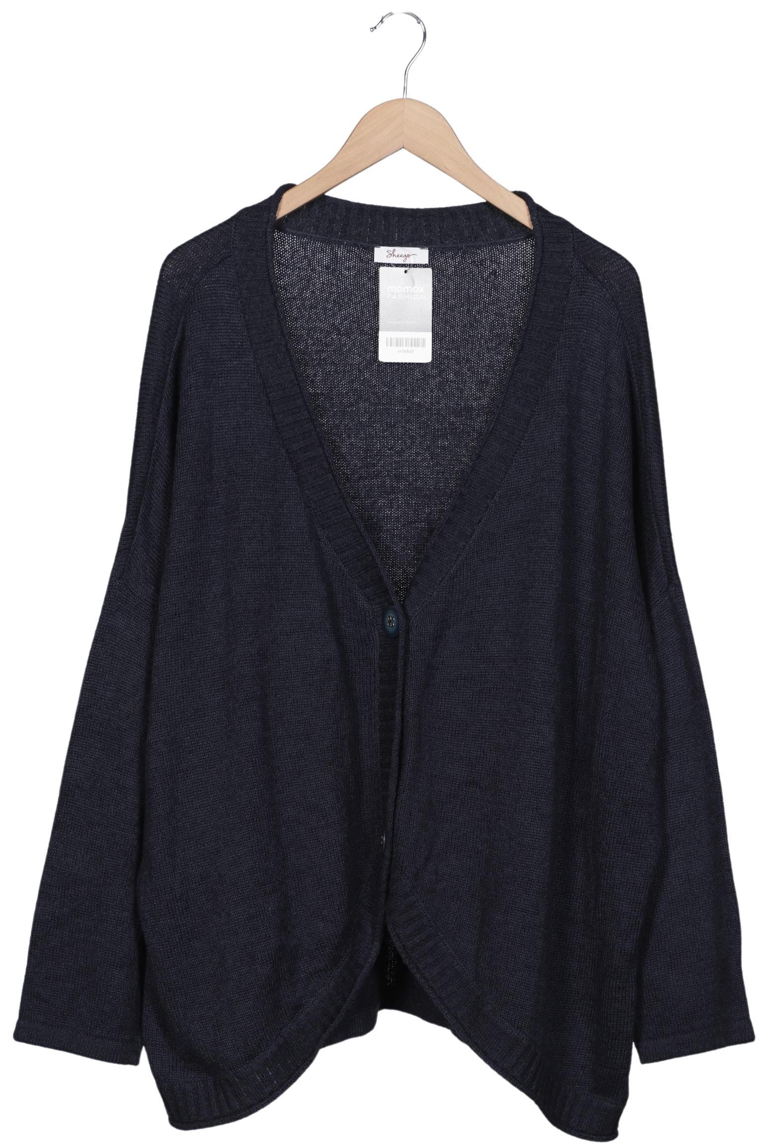 

sheego Damen Strickjacke, marineblau, Gr. 52