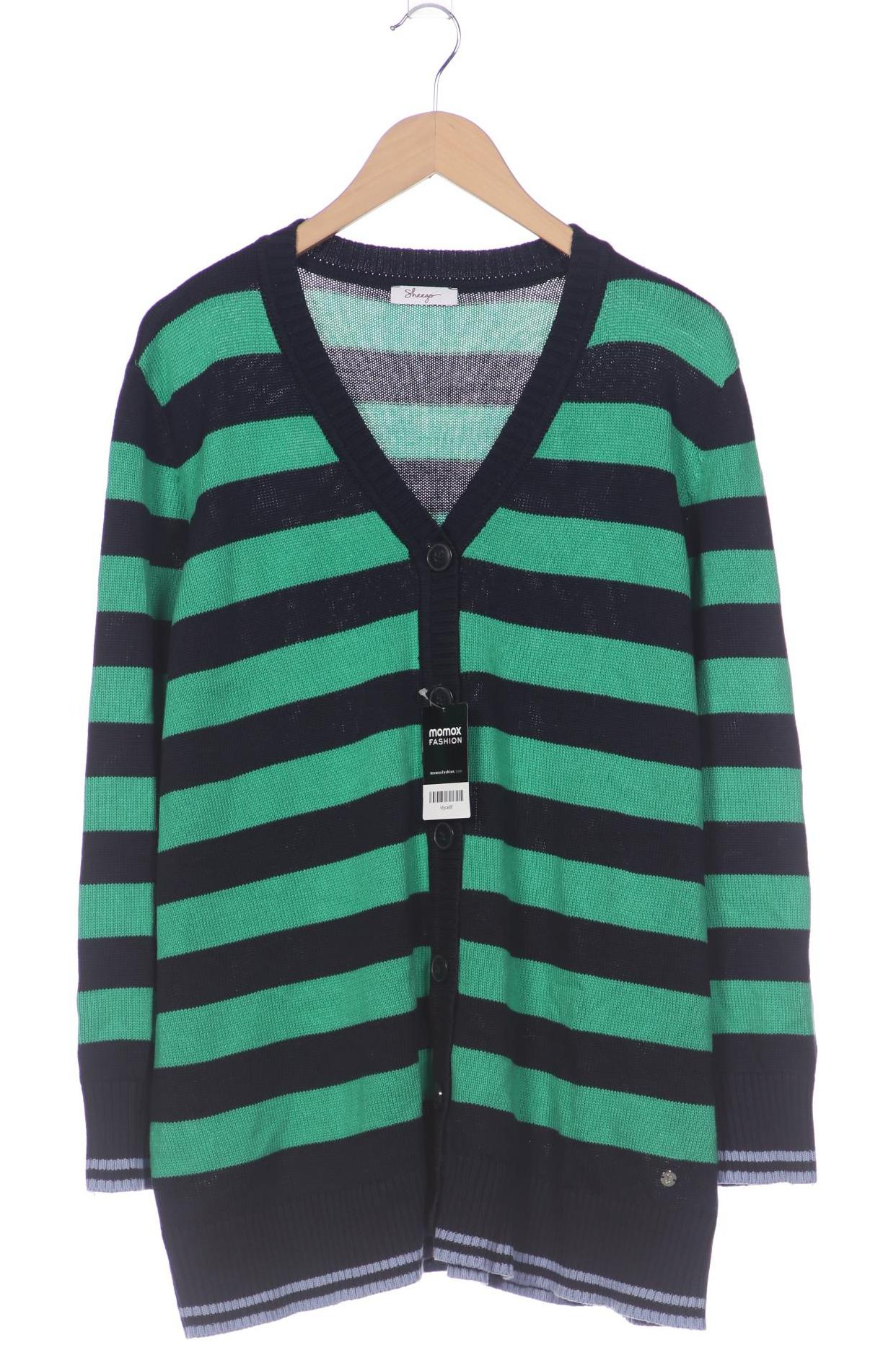 

sheego Damen Strickjacke, grün, Gr. 48