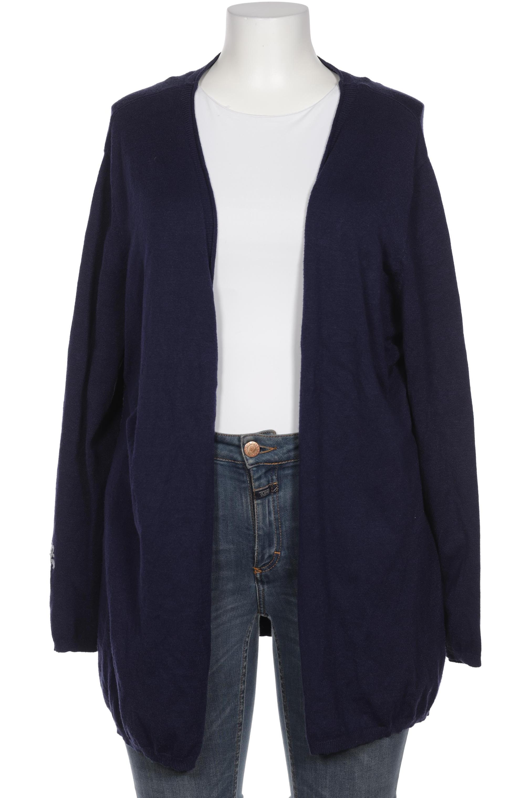 

sheego Damen Strickjacke, marineblau, Gr. 48