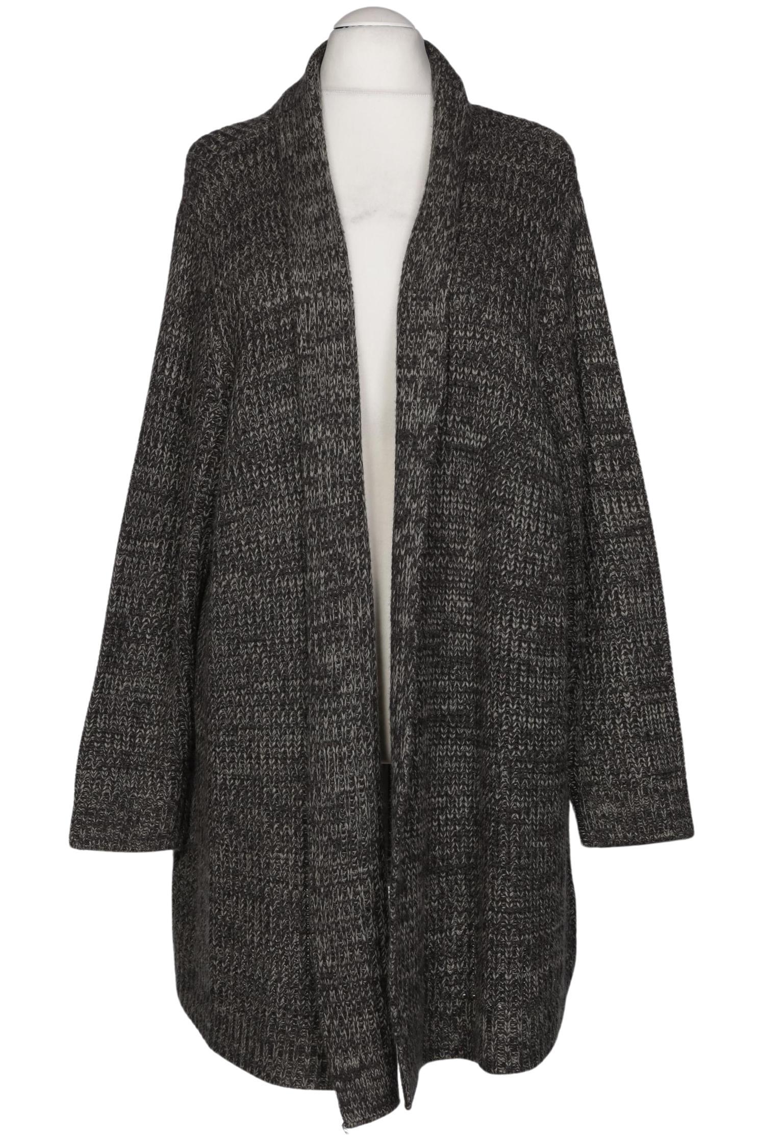 

sheego Damen Strickjacke, grau, Gr. 56