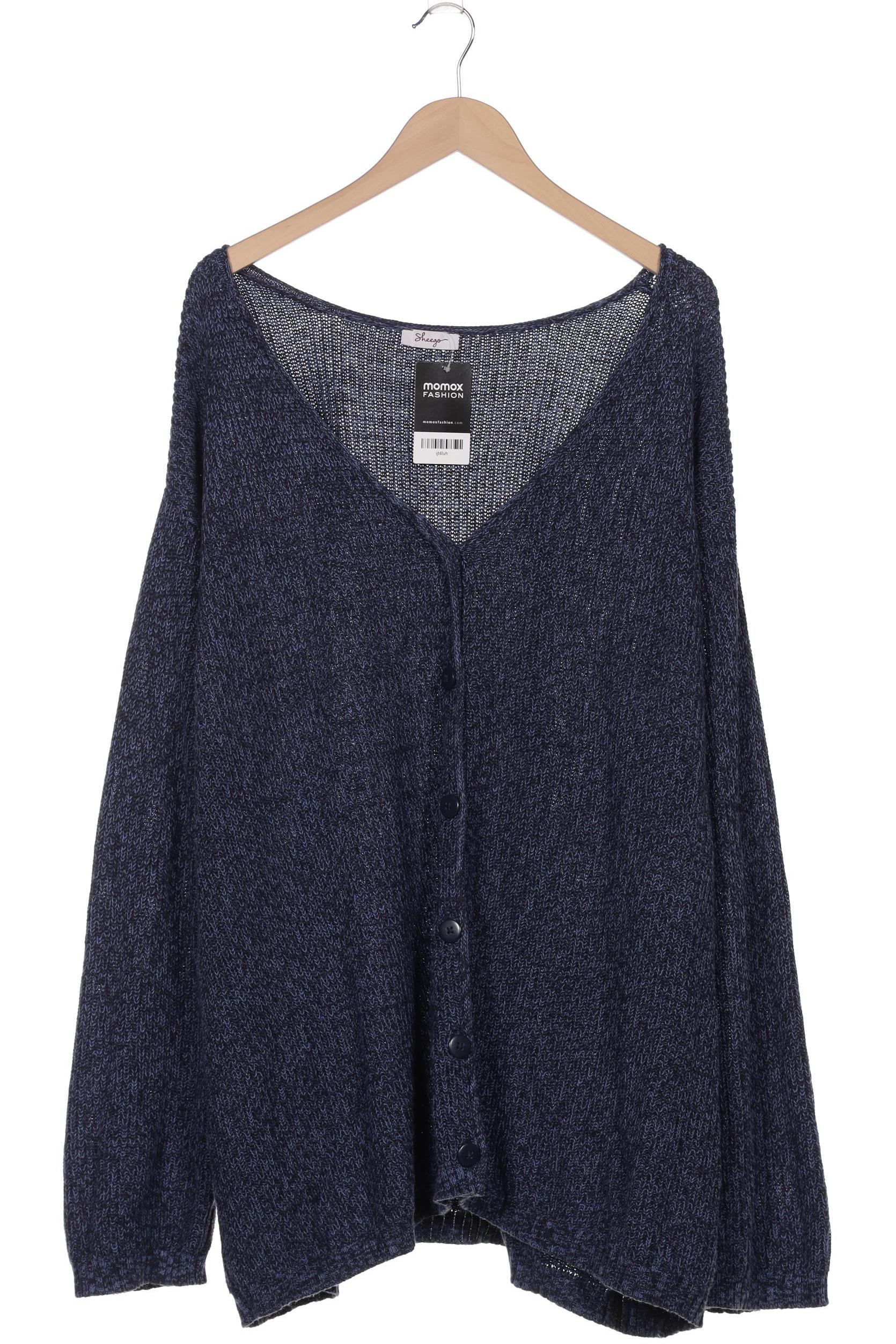 

sheego Damen Strickjacke, marineblau, Gr. 48