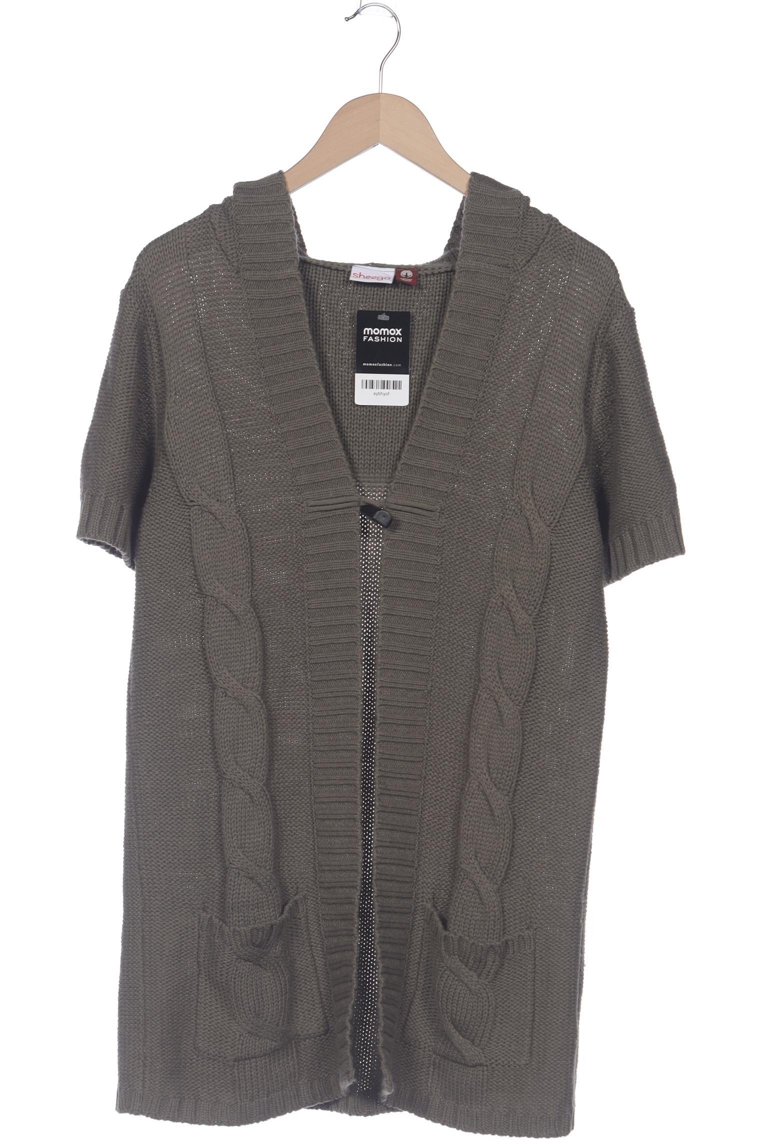 

sheego Damen Strickjacke, grün, Gr. 40