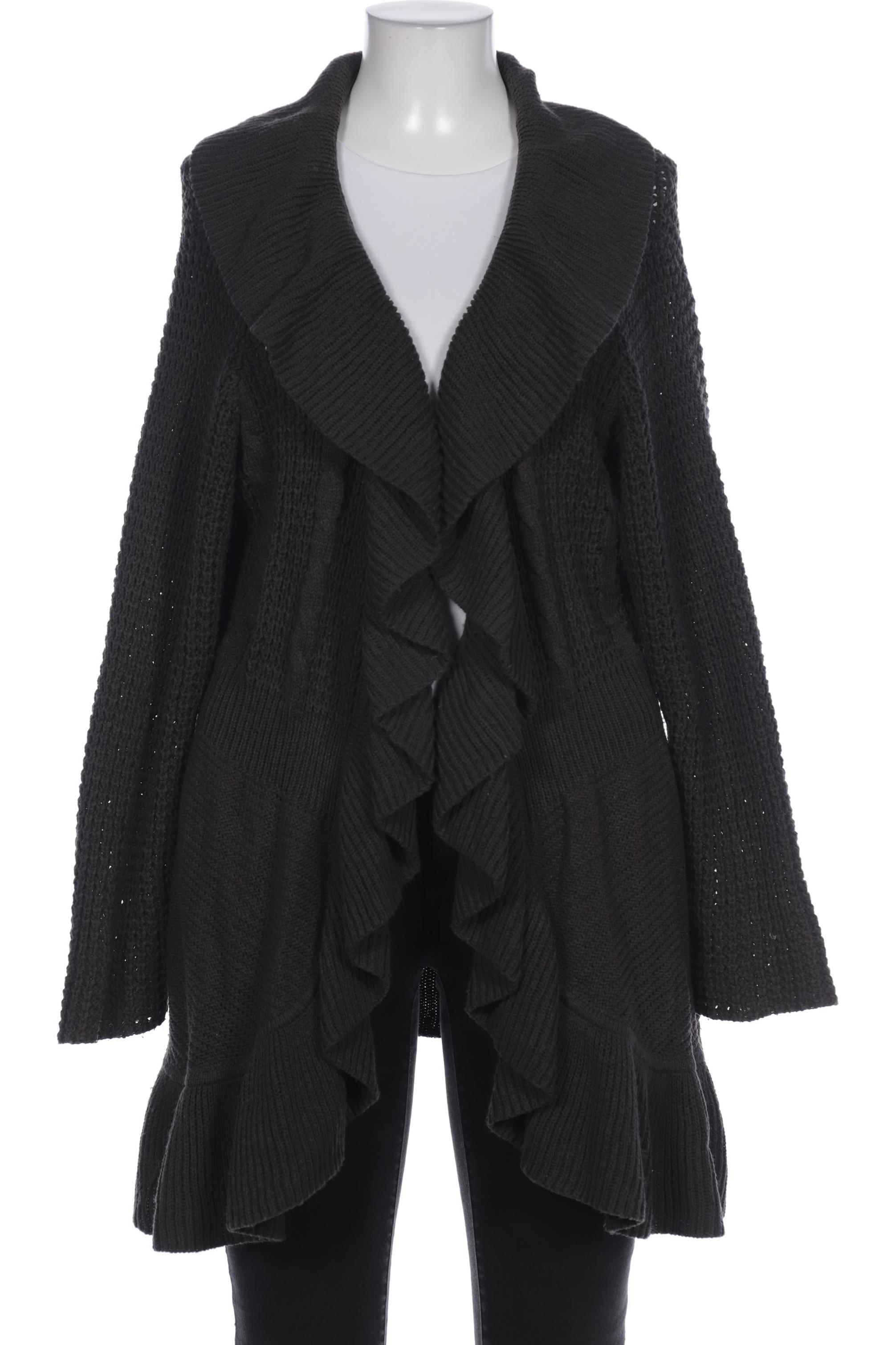 

sheego Damen Strickjacke, grau, Gr. 48
