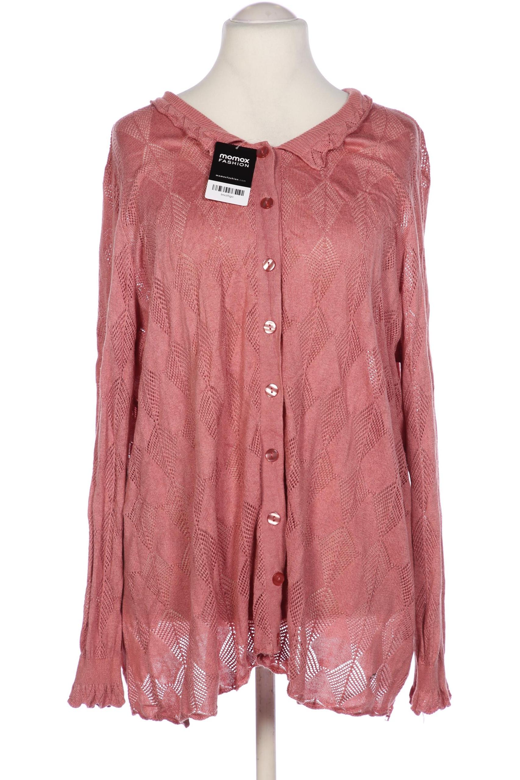 

sheego Damen Strickjacke, pink, Gr. 52