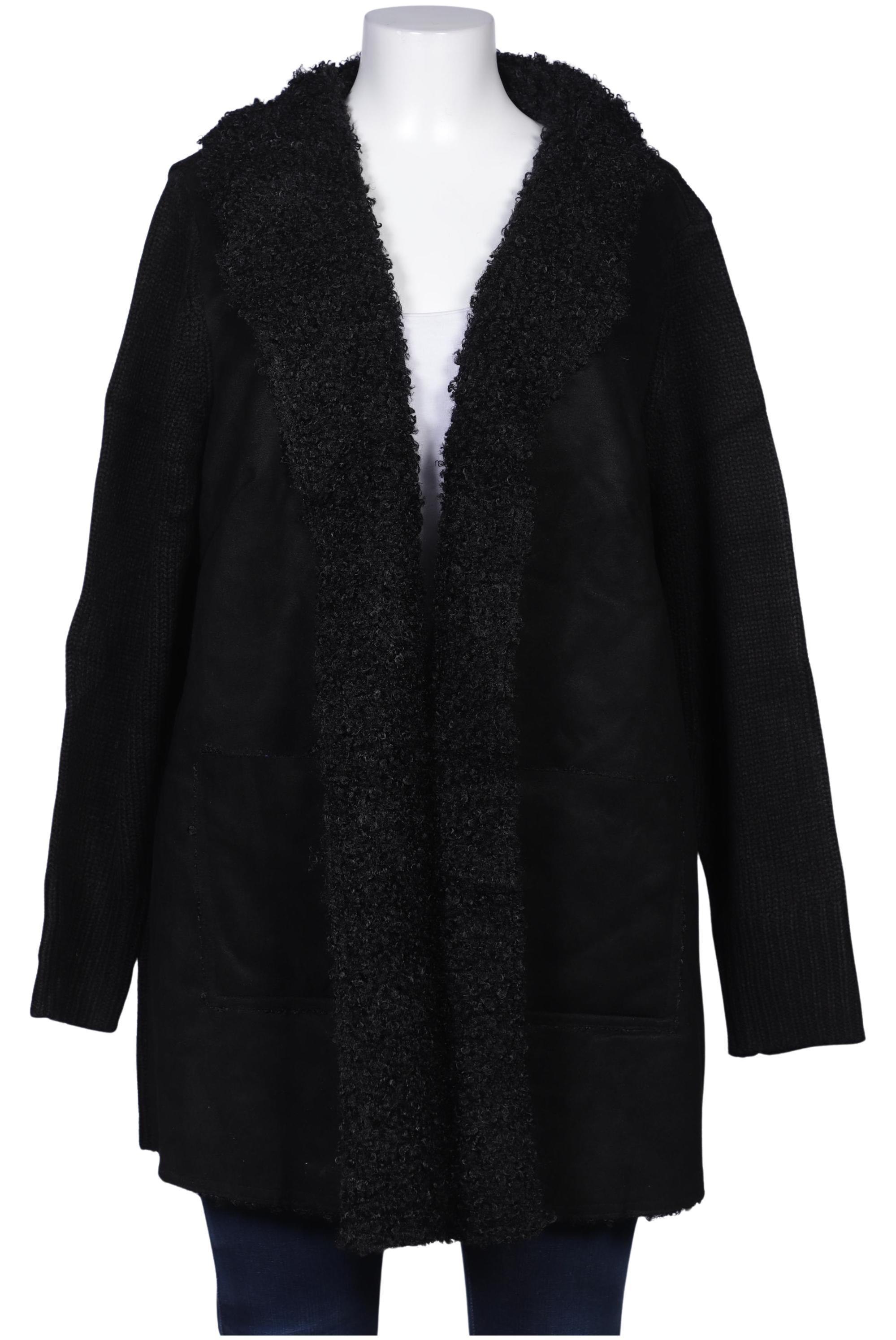 

sheego Damen Strickjacke, schwarz, Gr. 48