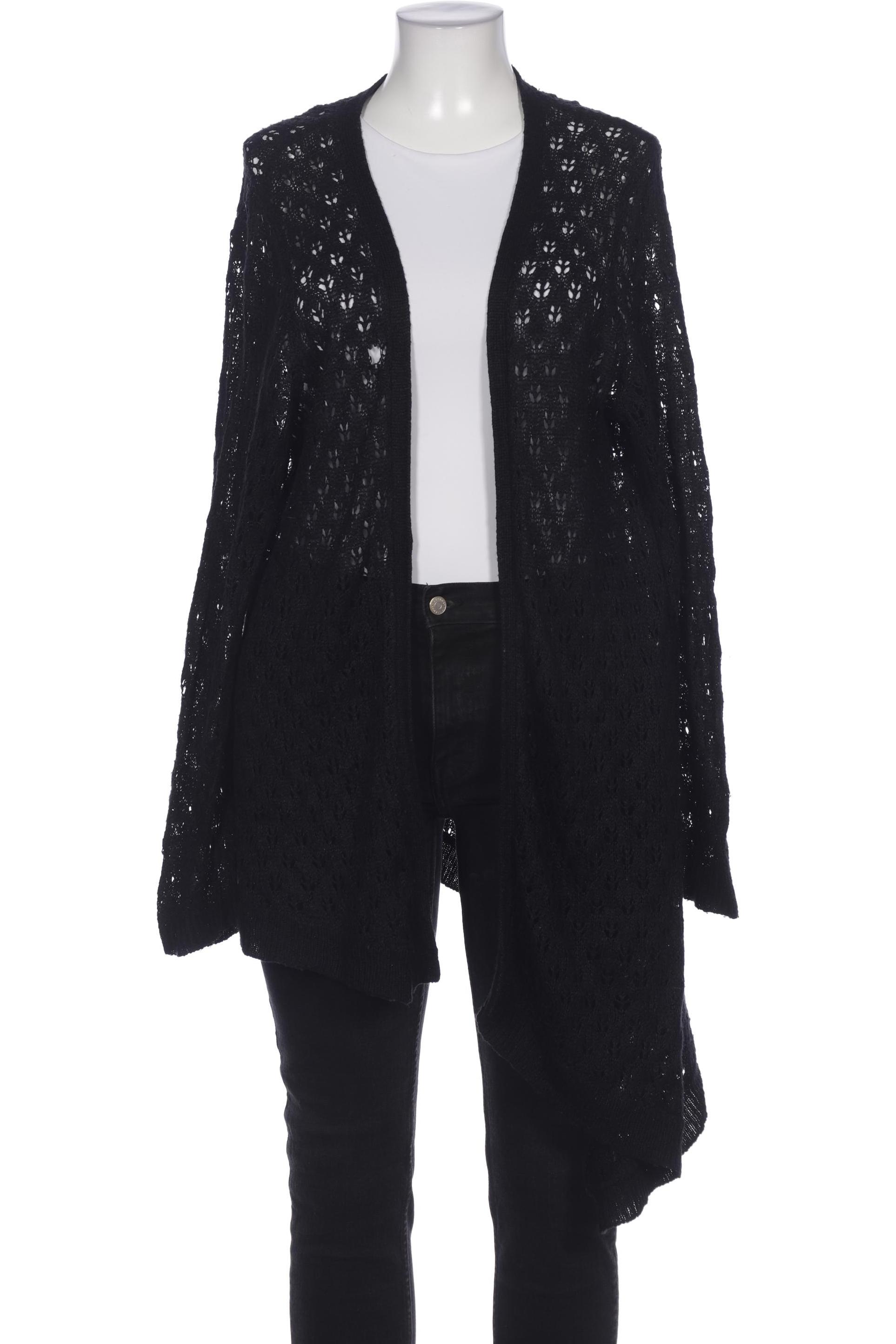 

sheego Damen Strickjacke, schwarz