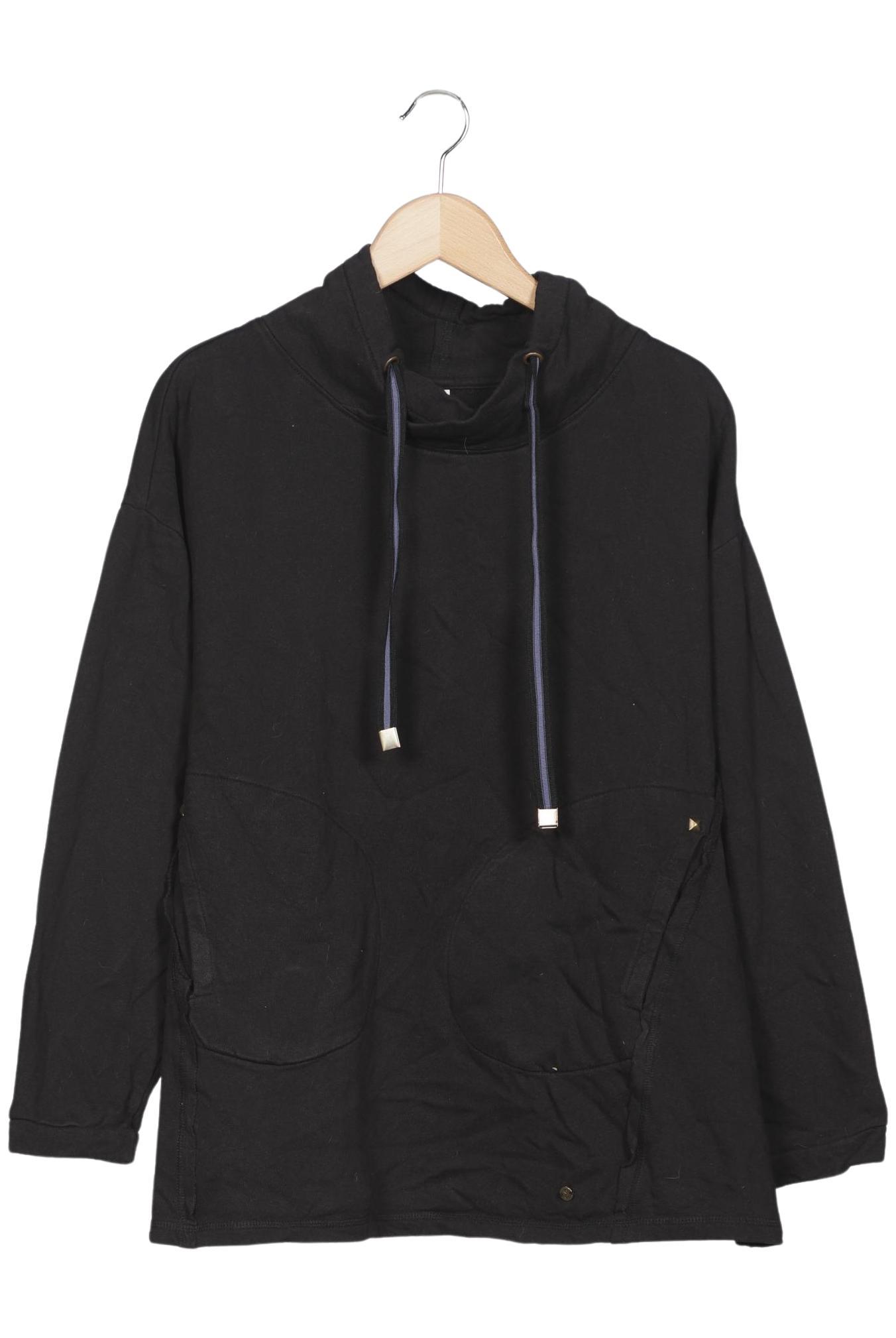 

sheego Damen Sweatshirt, schwarz, Gr. 40