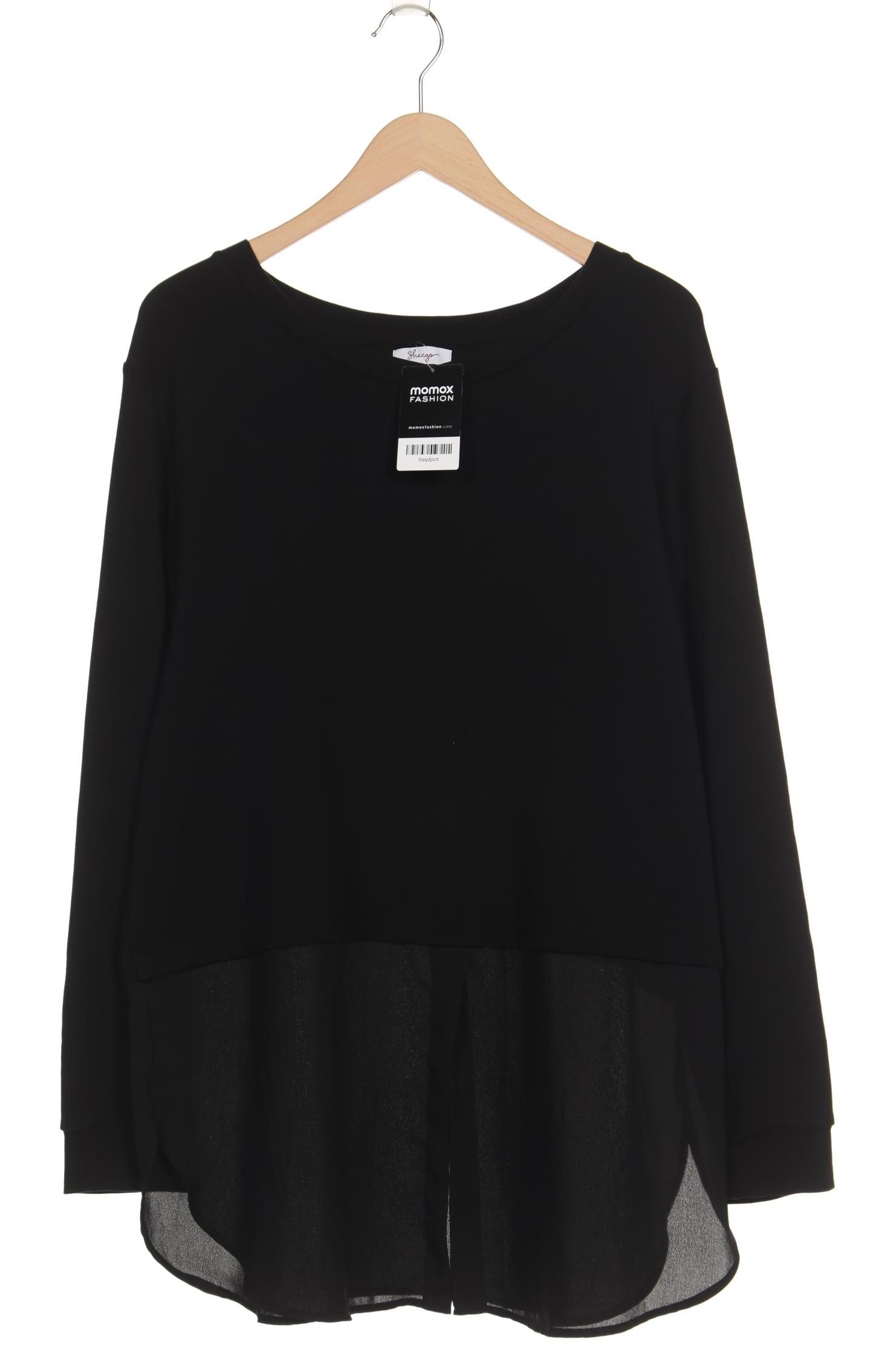 

sheego Damen Sweatshirt, schwarz, Gr. 48