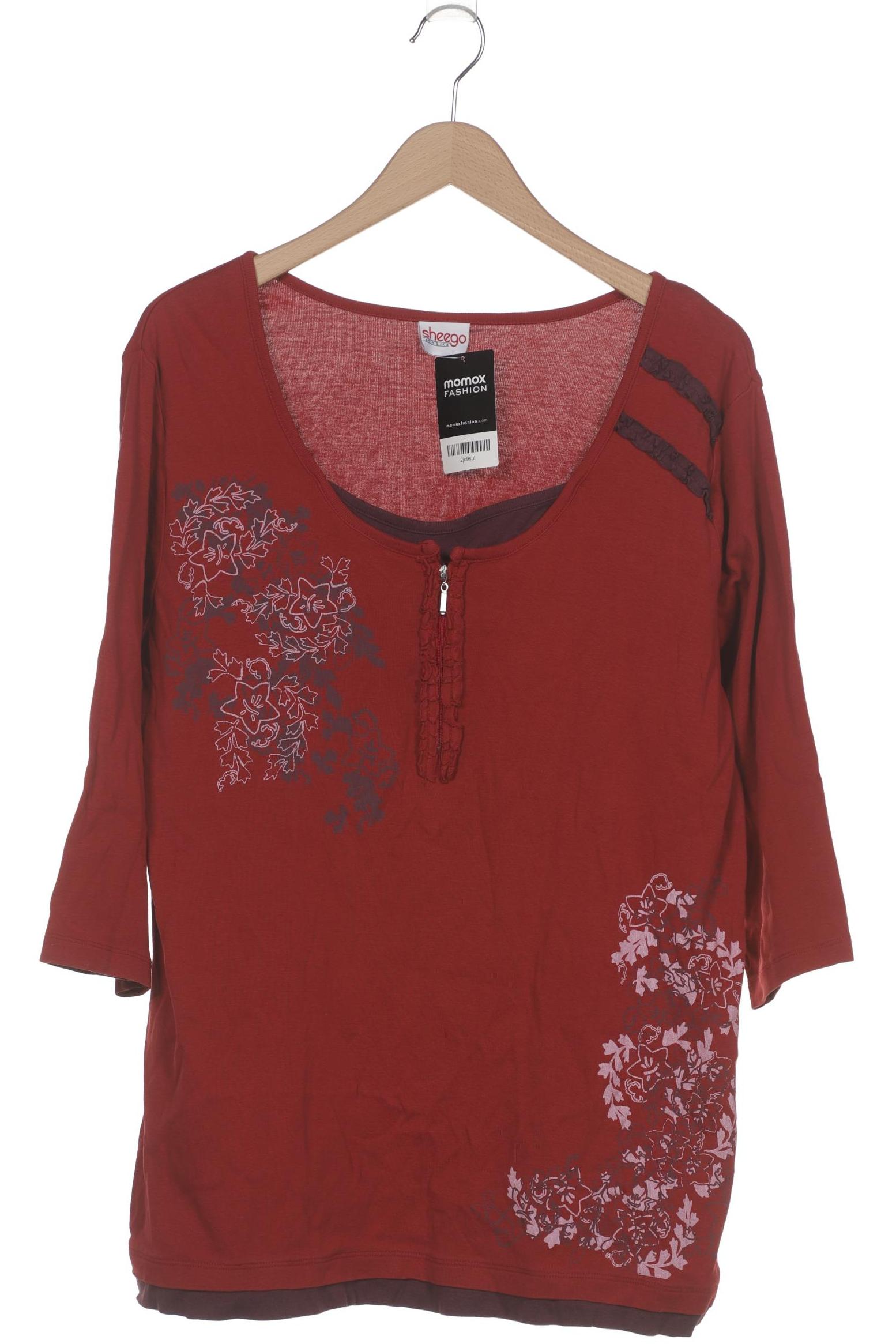 

sheego Damen Sweatshirt, rot, Gr. 48