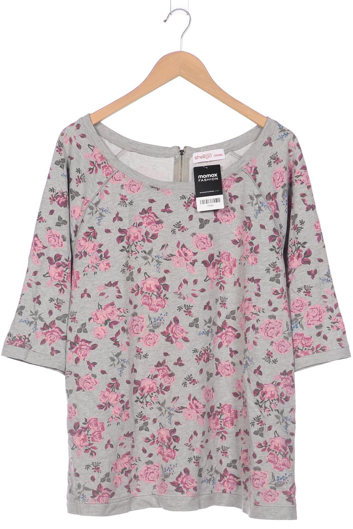 

sheego Damen Sweatshirt, grau, Gr. 48
