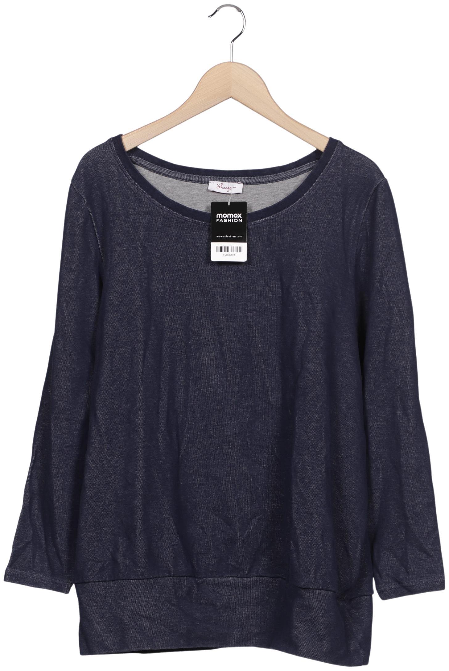 

sheego Damen Sweatshirt, marineblau, Gr. 44