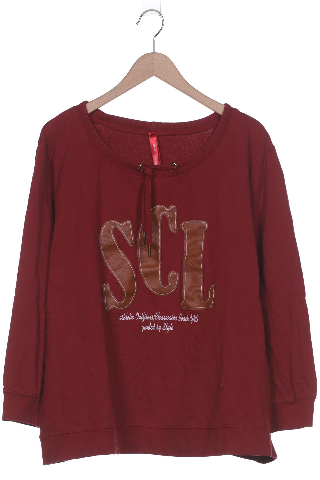 

sheego Damen Sweatshirt, rot, Gr. 52