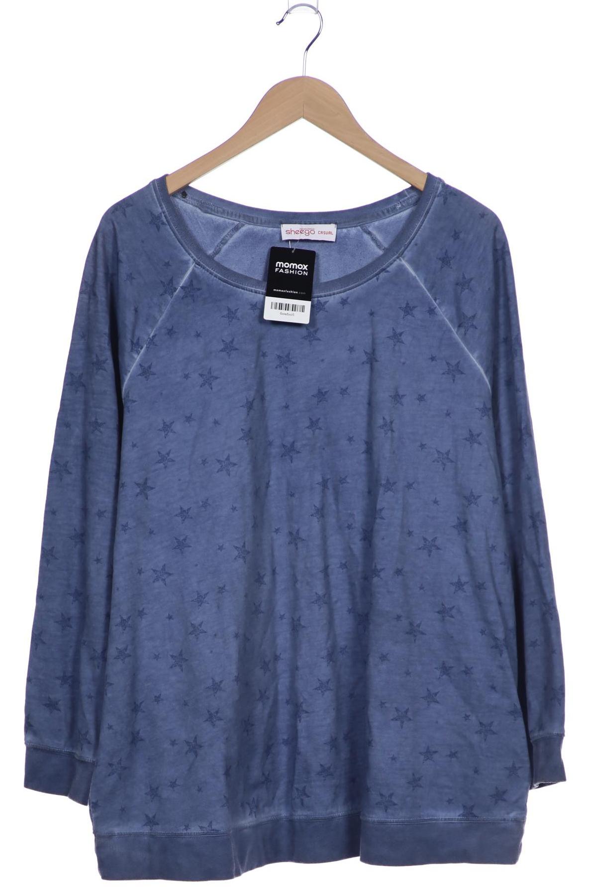 

sheego Damen Sweatshirt, blau, Gr. 48