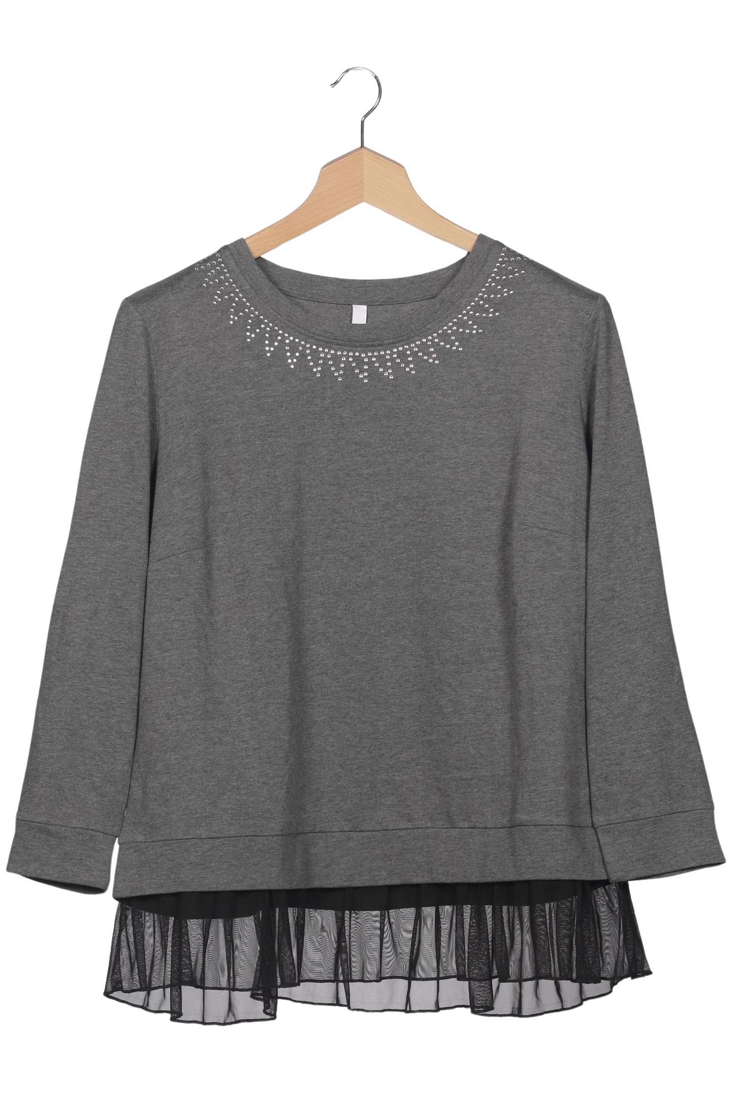 

sheego Damen Sweatshirt, grau, Gr. 48