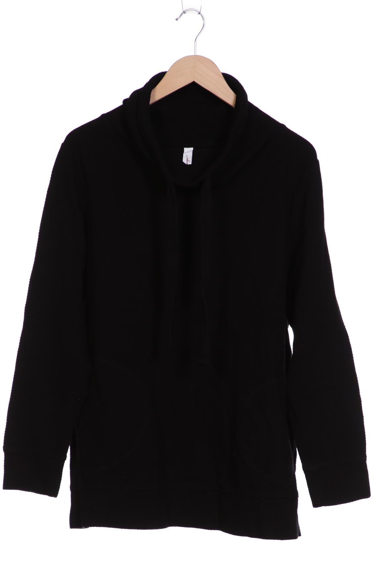 

sheego Damen Sweatshirt, schwarz