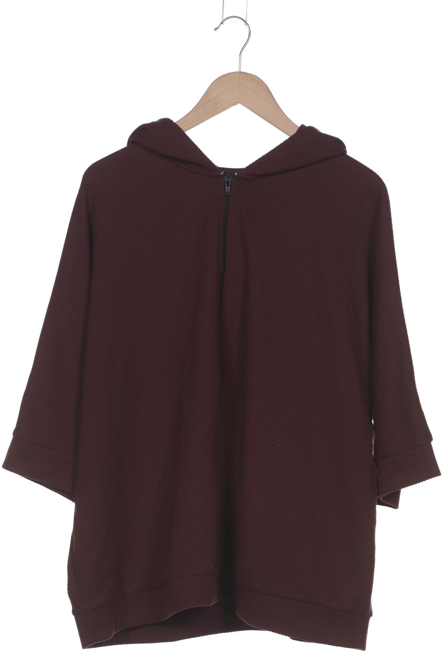 

sheego Damen Sweatshirt, bordeaux, Gr. 48