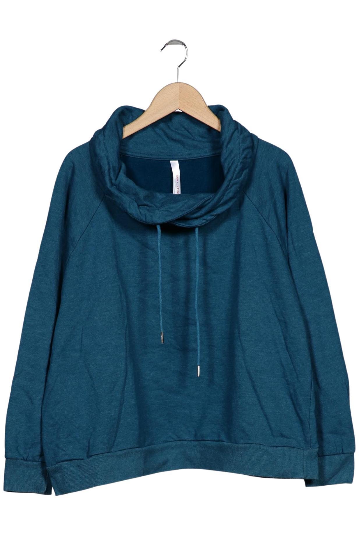 

sheego Damen Sweatshirt, türkis, Gr. 46