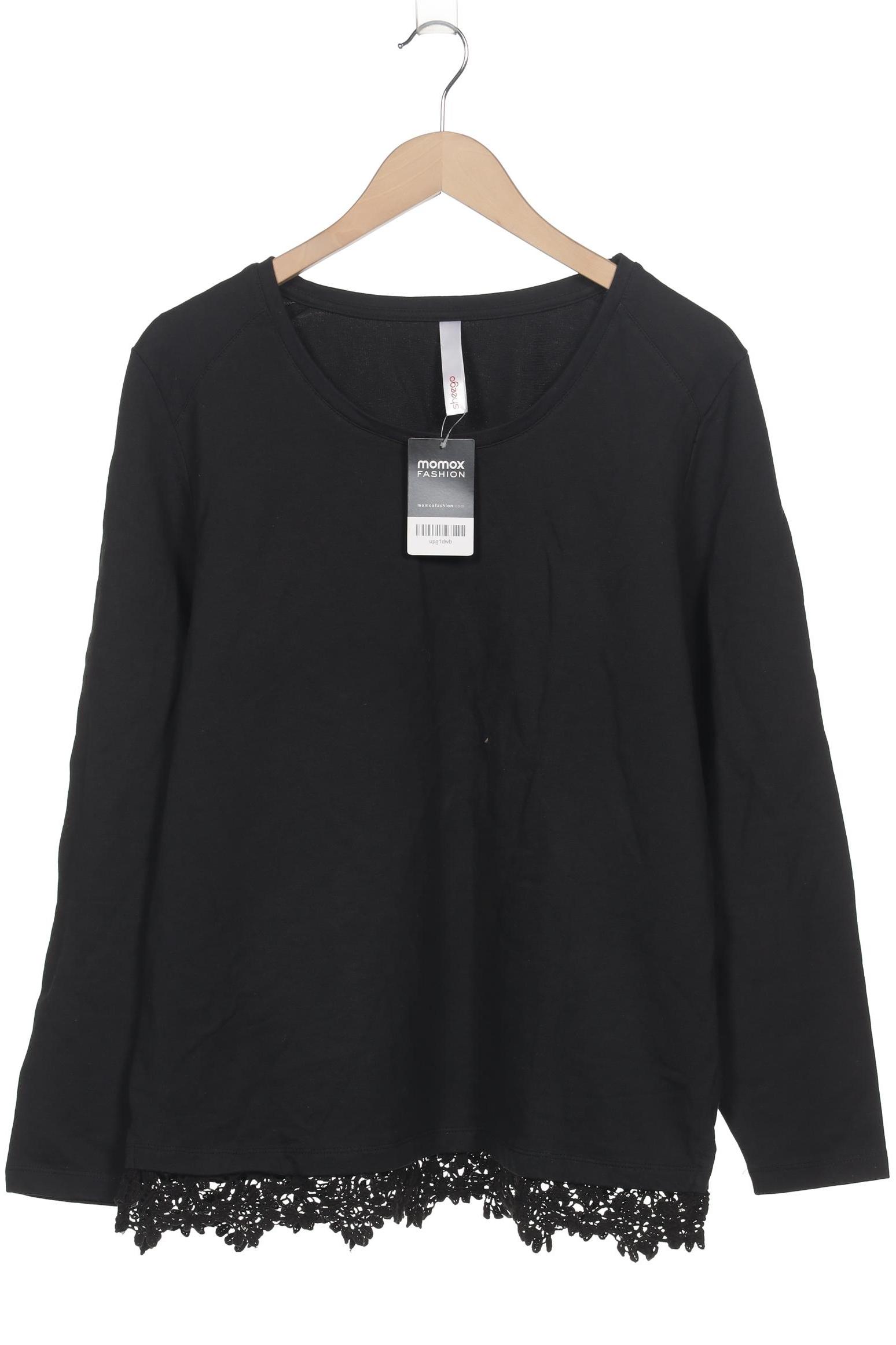 

sheego Damen Sweatshirt, schwarz, Gr. 52