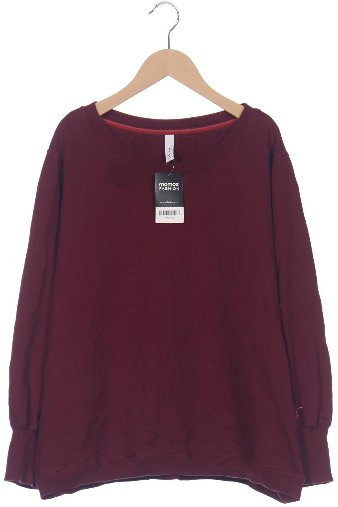 

sheego Damen Sweatshirt, bordeaux, Gr. 44