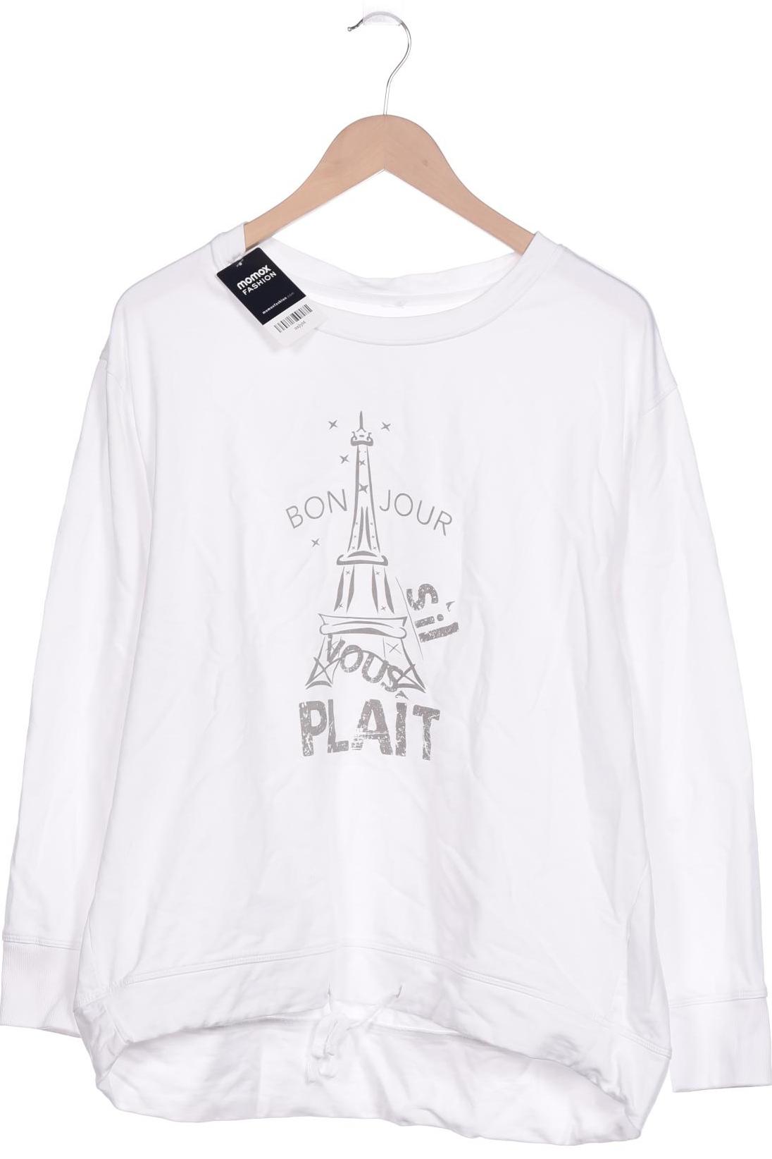 

sheego Damen Sweatshirt, weiß, Gr. 44