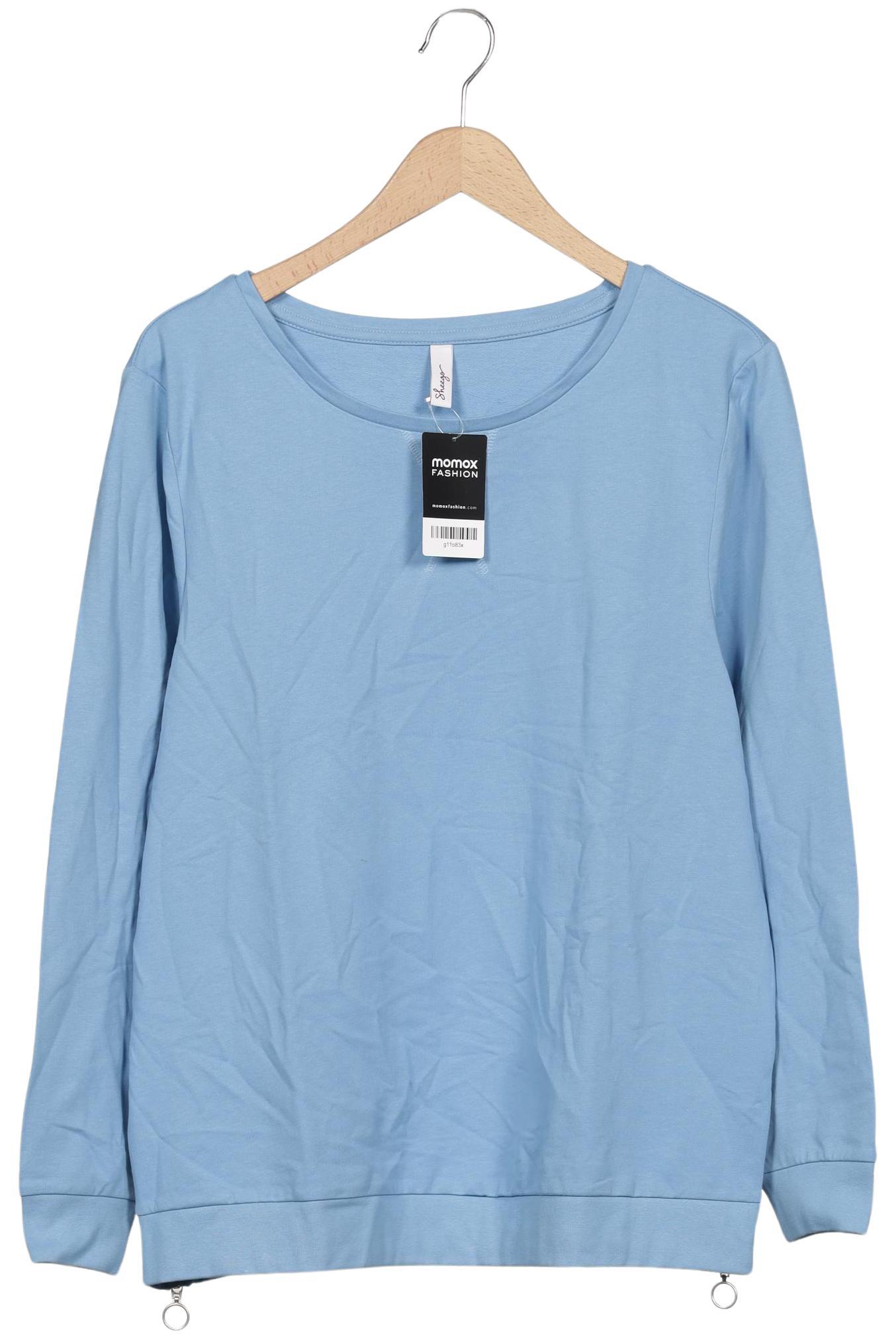 

sheego Damen Sweatshirt, hellblau, Gr. 44
