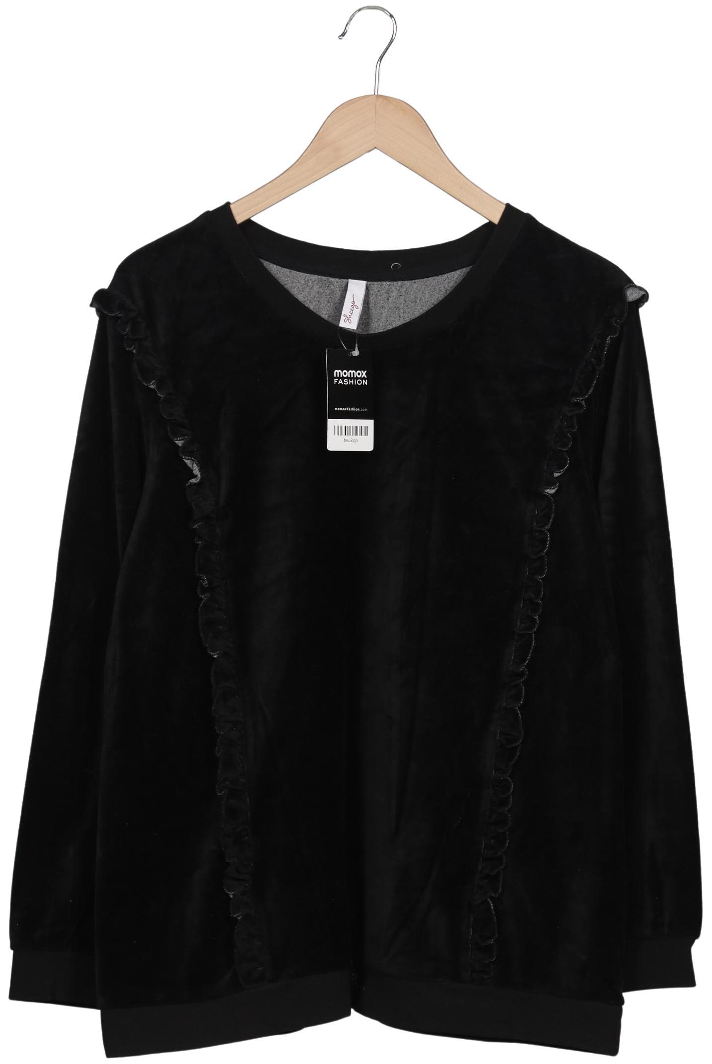 

sheego Damen Sweatshirt, schwarz, Gr. 44