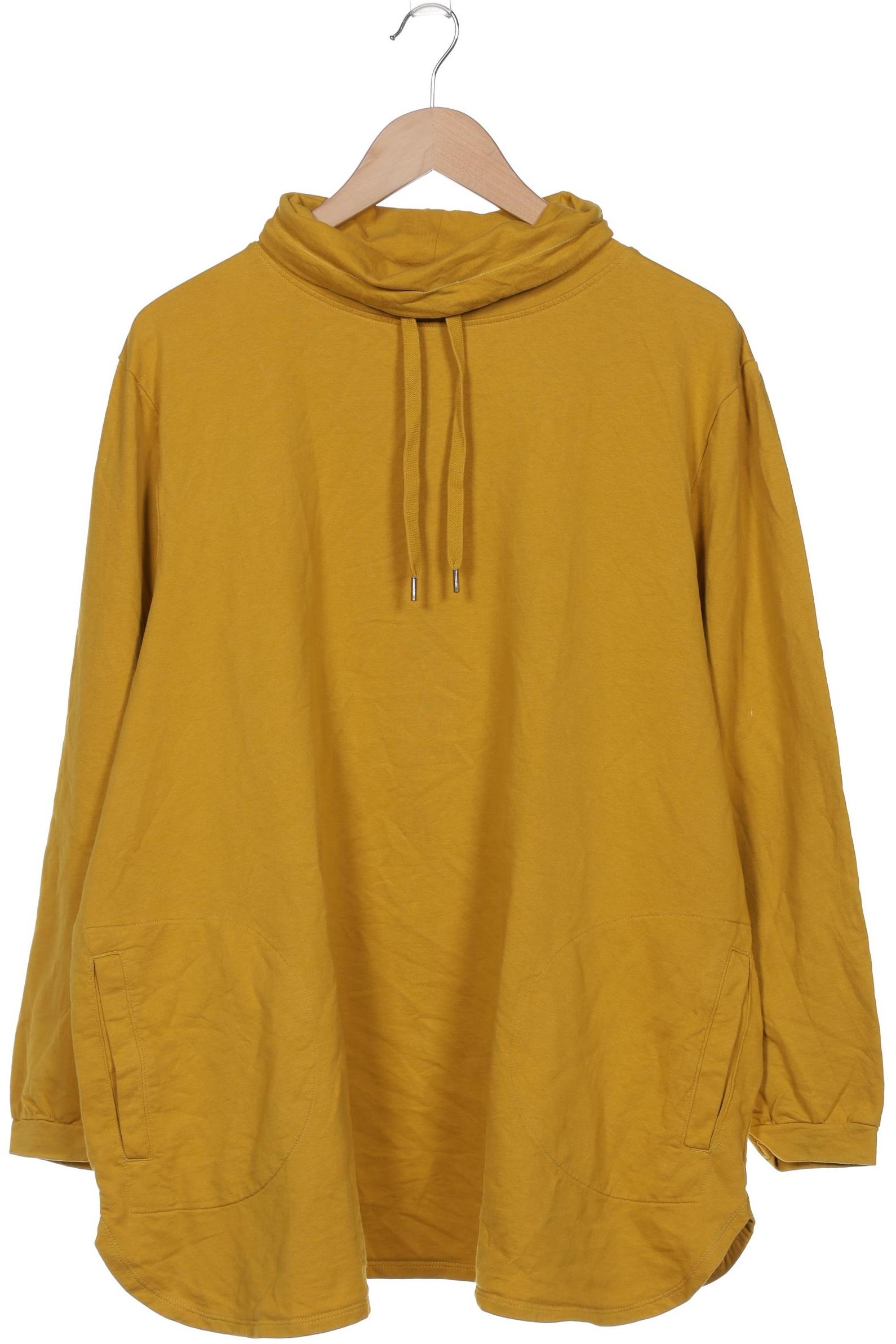 

sheego Damen Sweatshirt, gelb, Gr. 48